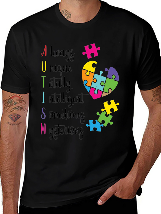 Autism Awareness Puzzle Heart T-Shirt