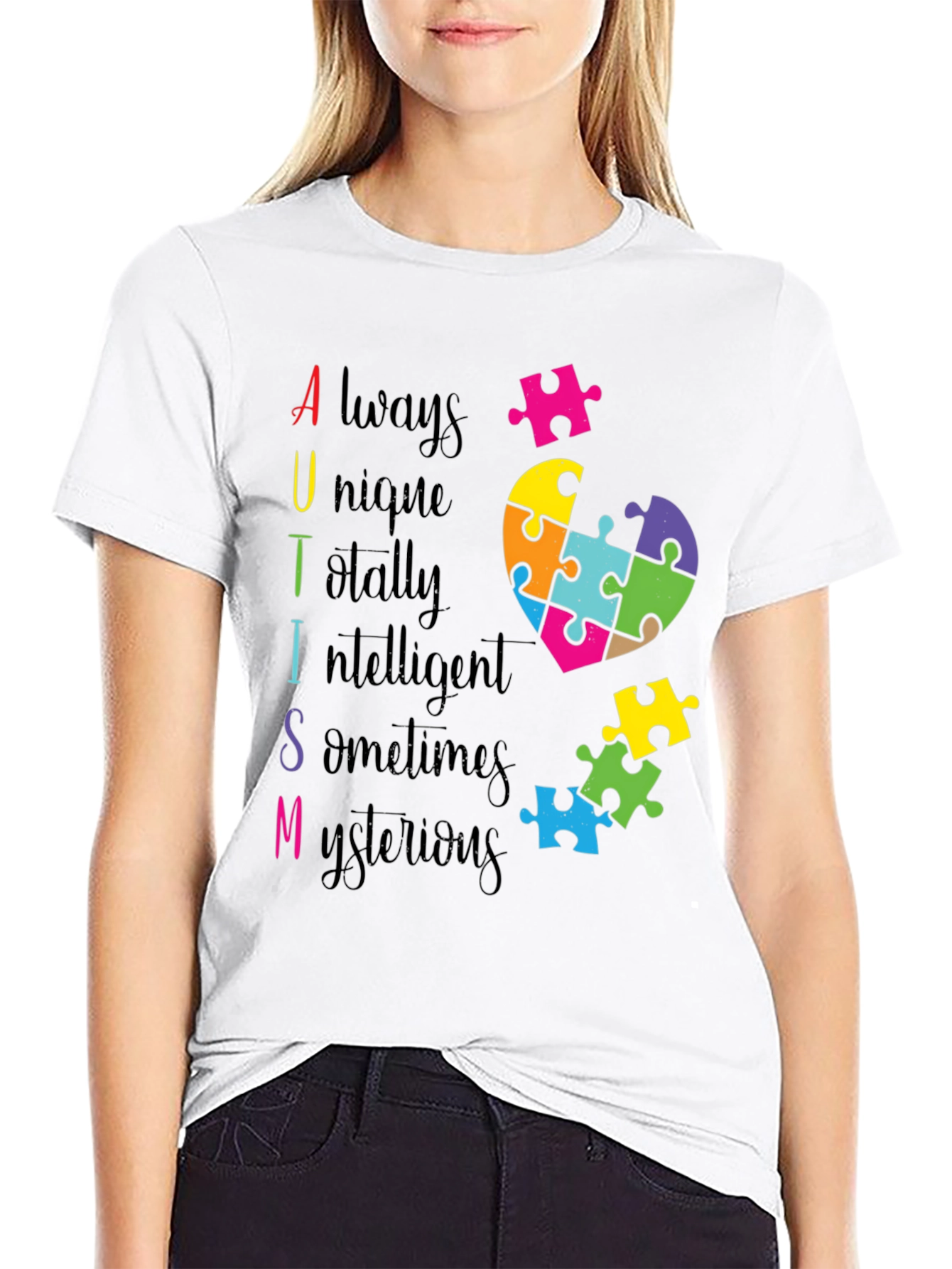 Autism Awareness Puzzle Heart T-Shirt