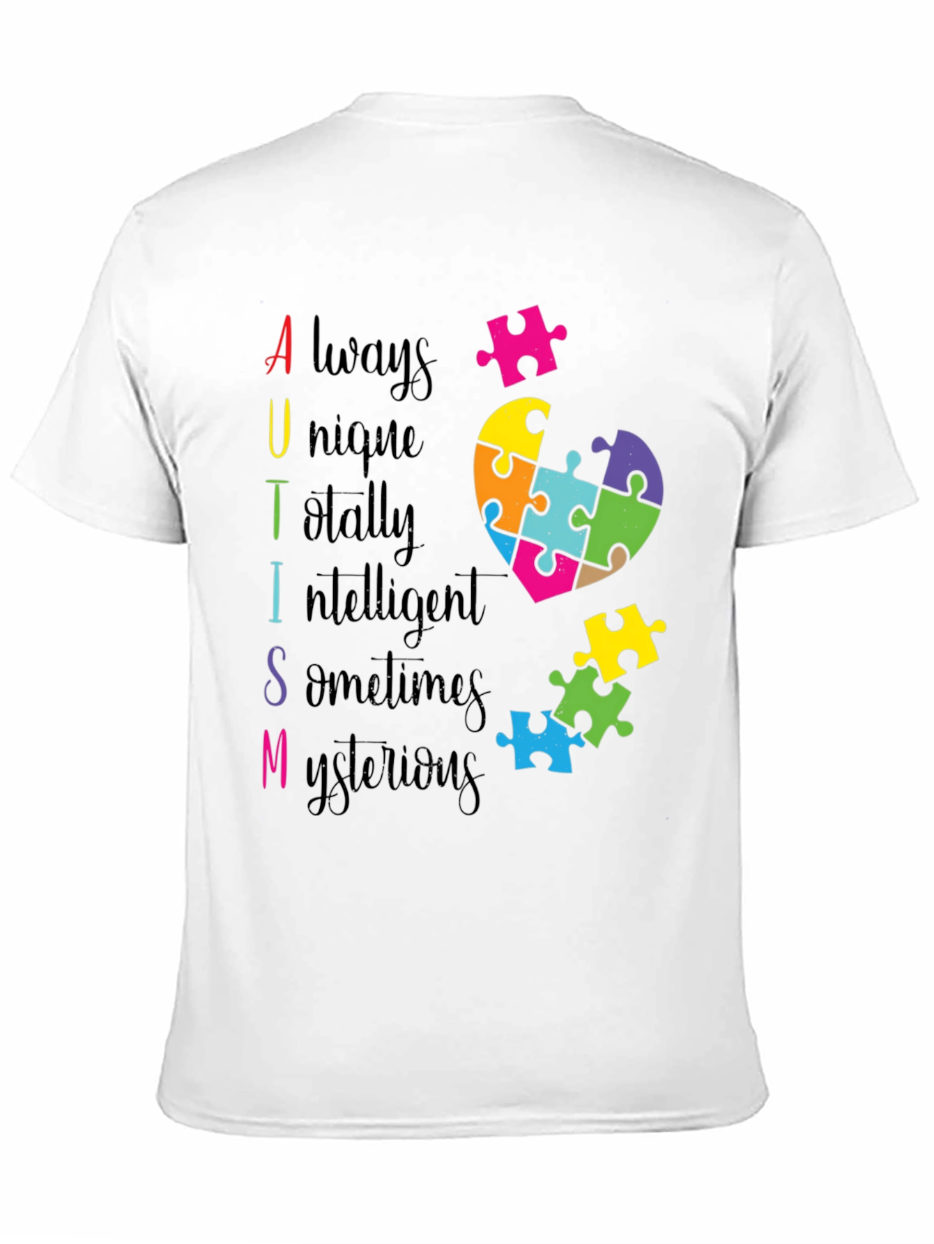 Autism Awareness Puzzle Heart T-Shirt