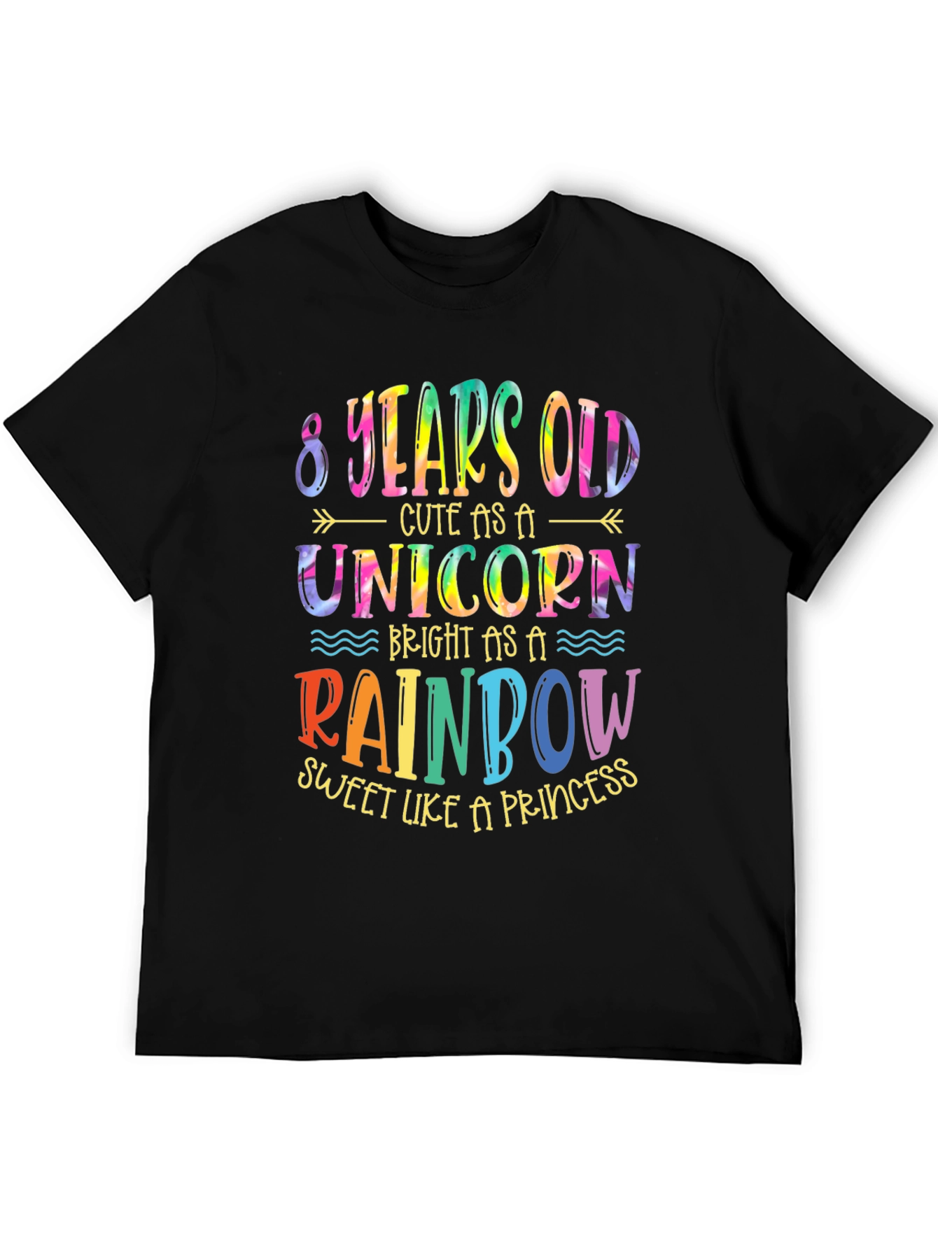 8th Birthday Unicorn Rainbow Shirt