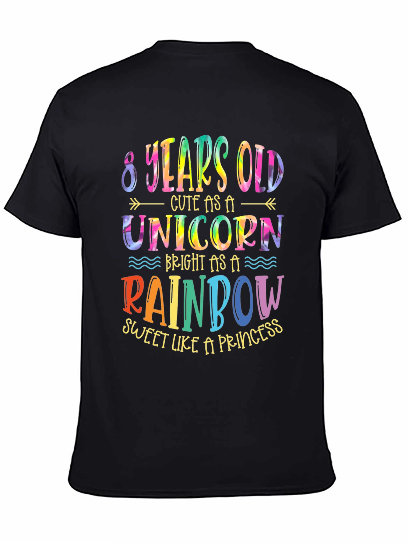 8th Birthday Unicorn Rainbow Shirt