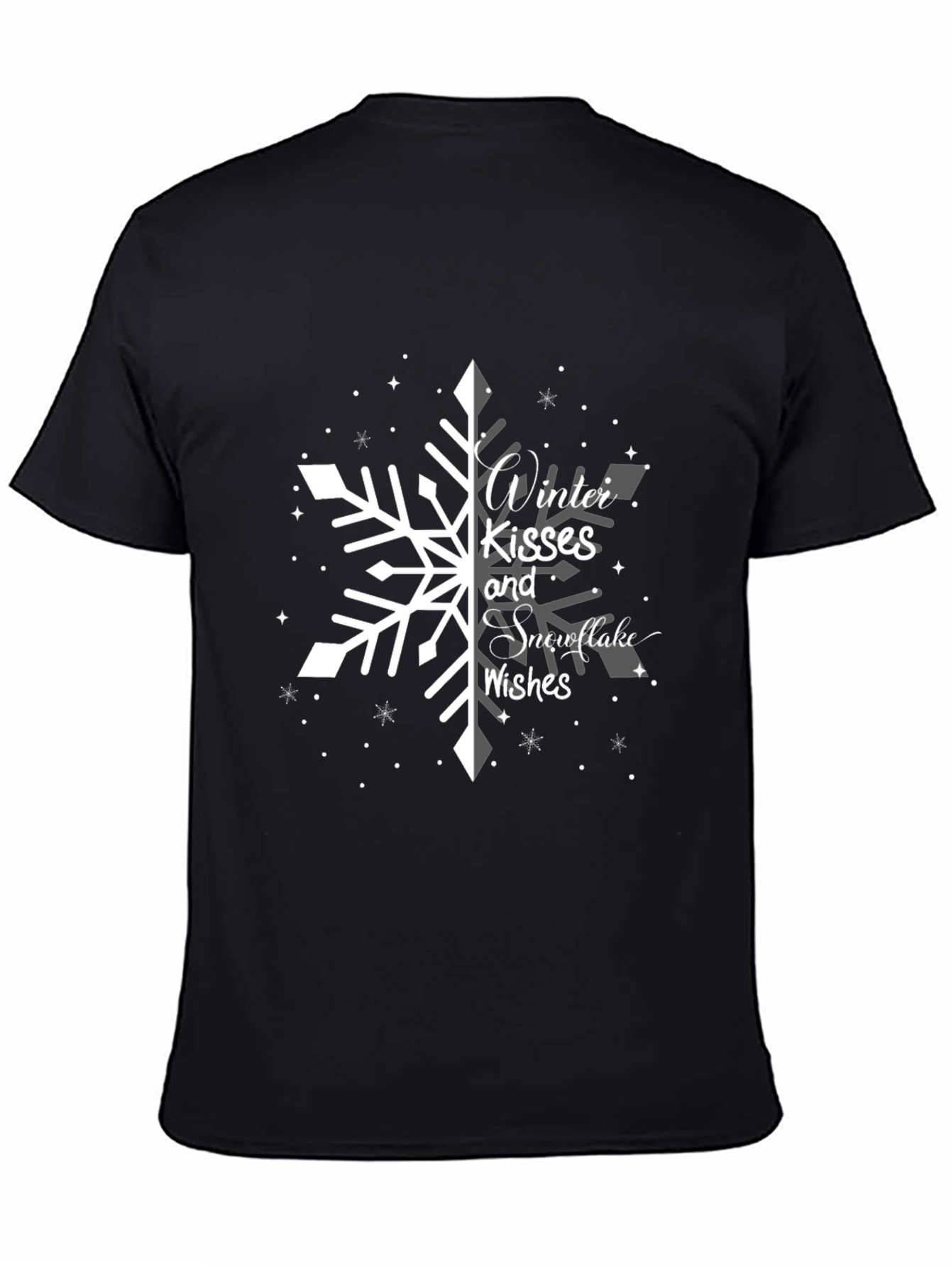 Winter Kisses Snowflake Wishes Graphic Tee
