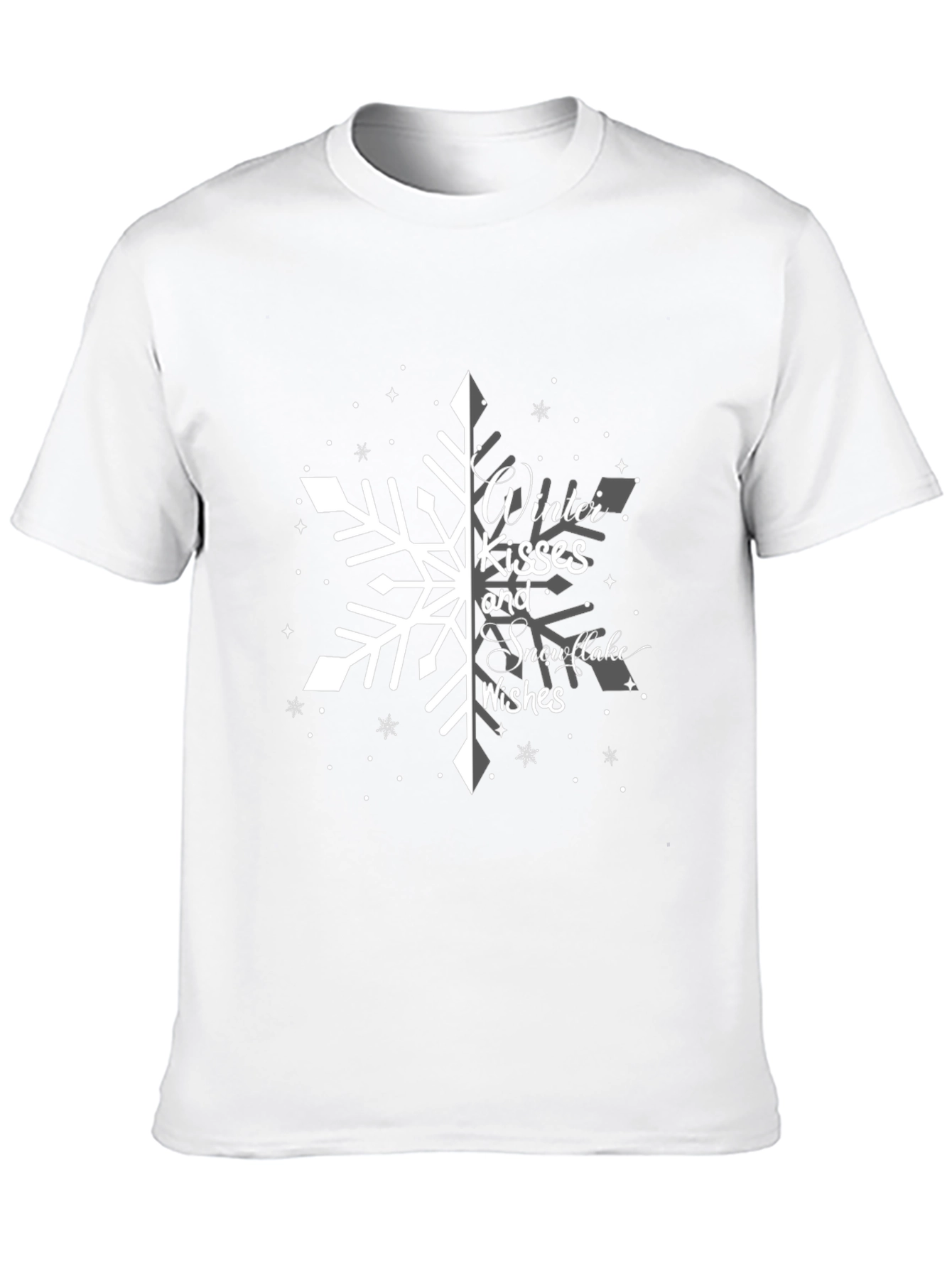 Winter Kisses Snowflake Wishes Graphic Tee