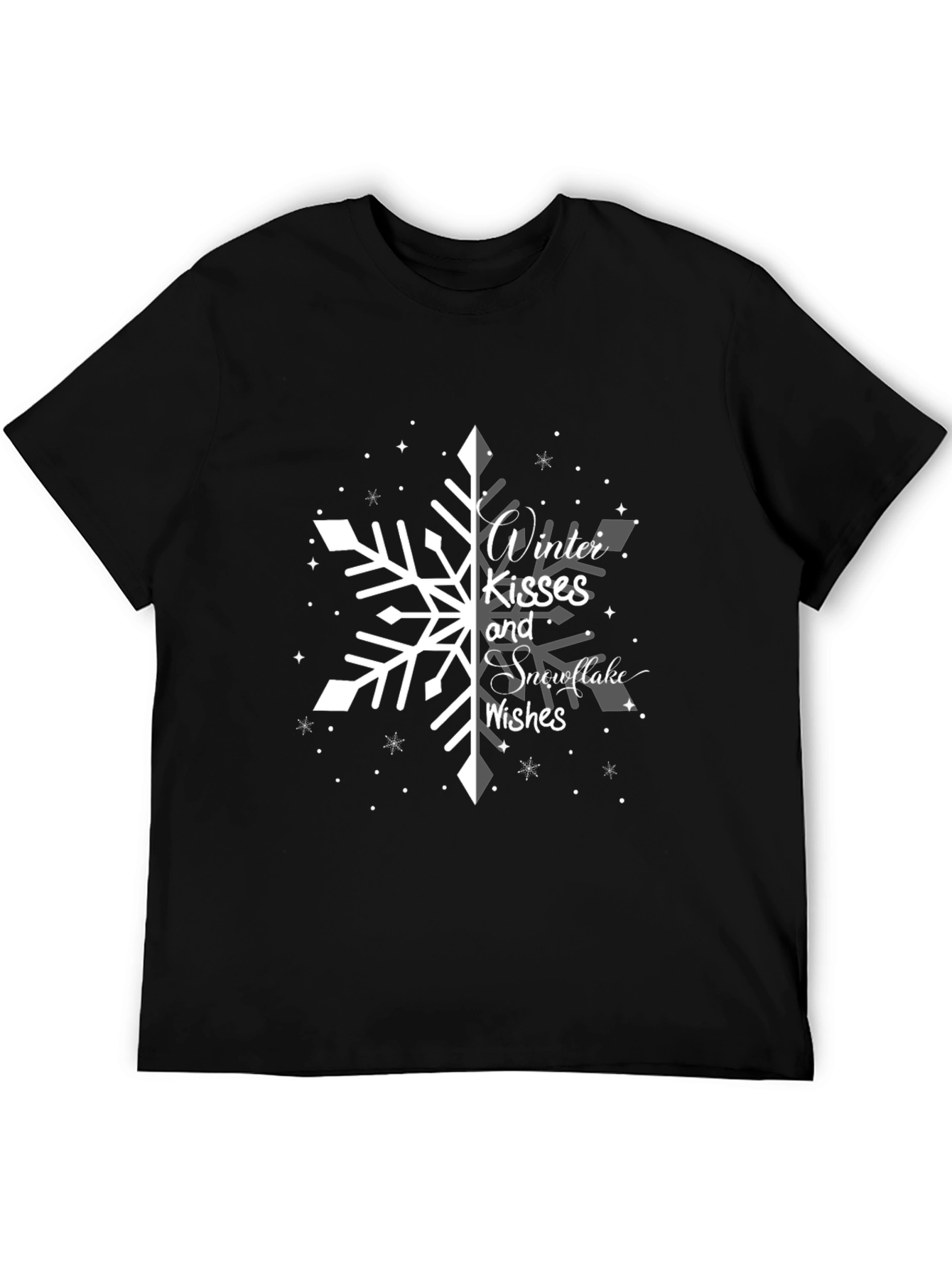 Winter Kisses Snowflake Wishes Graphic Tee