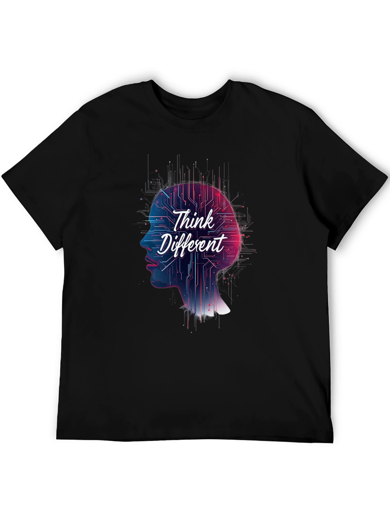 Think Different Graphic Tee - Stylish Black T-Shirt
