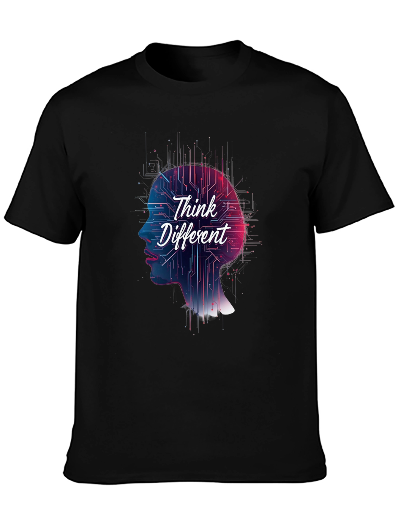 Think Different Graphic Tee - Stylish Black T-Shirt