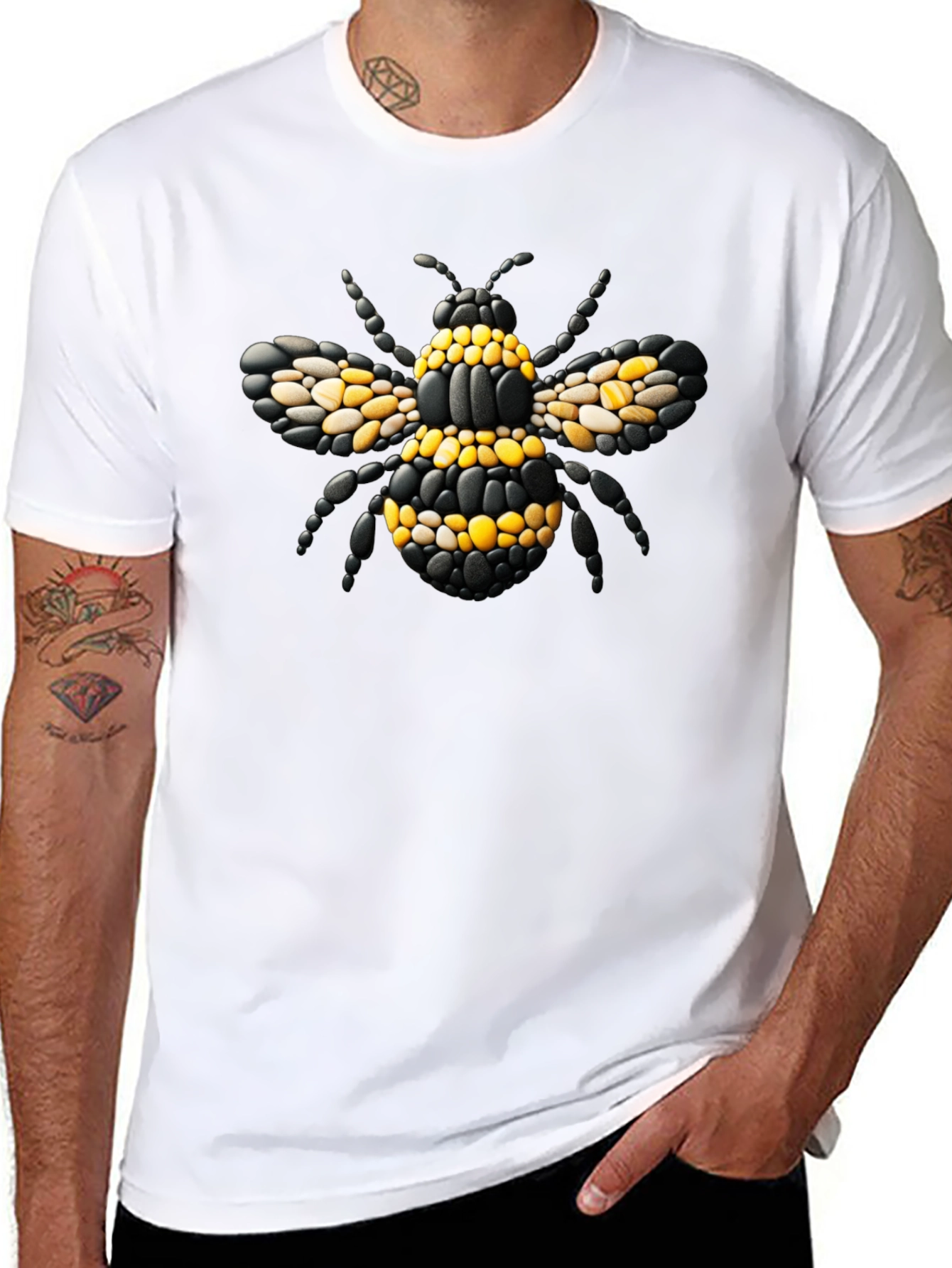 Bee Graphic Black T-Shirt