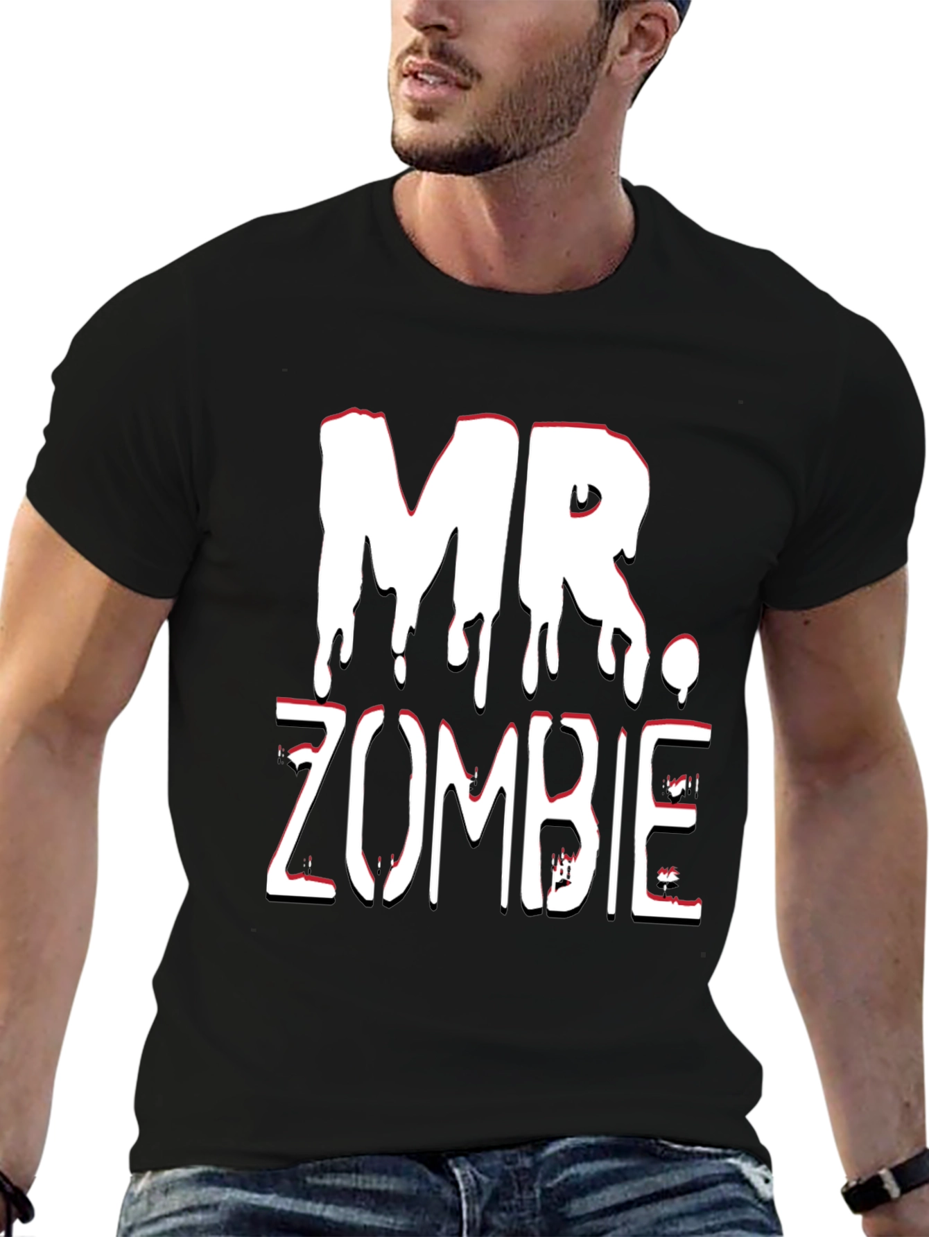 Mr. Zombie Graphic T-Shirt - Halloween Costume Tee