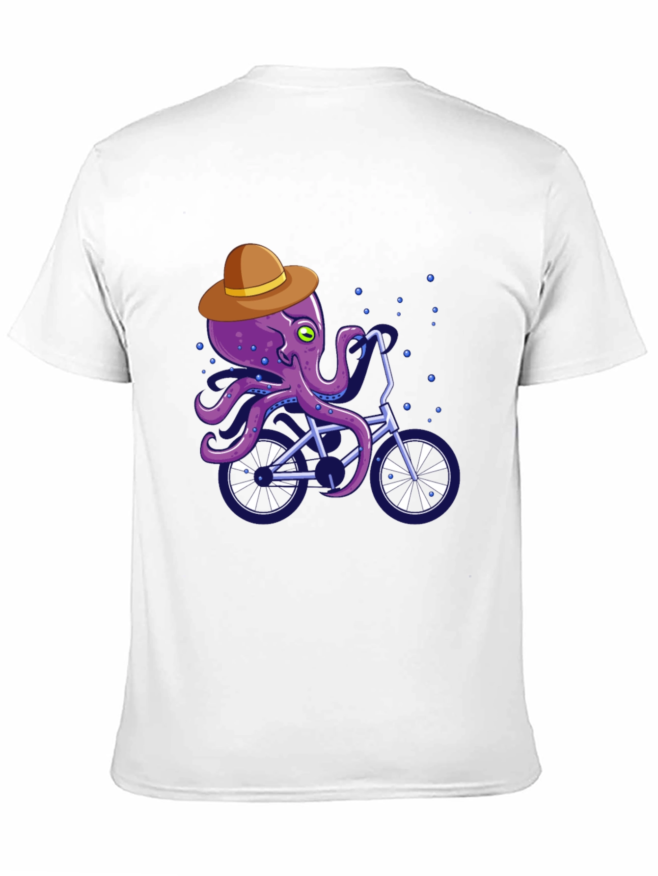 Octopus on Bike Graphic Tee