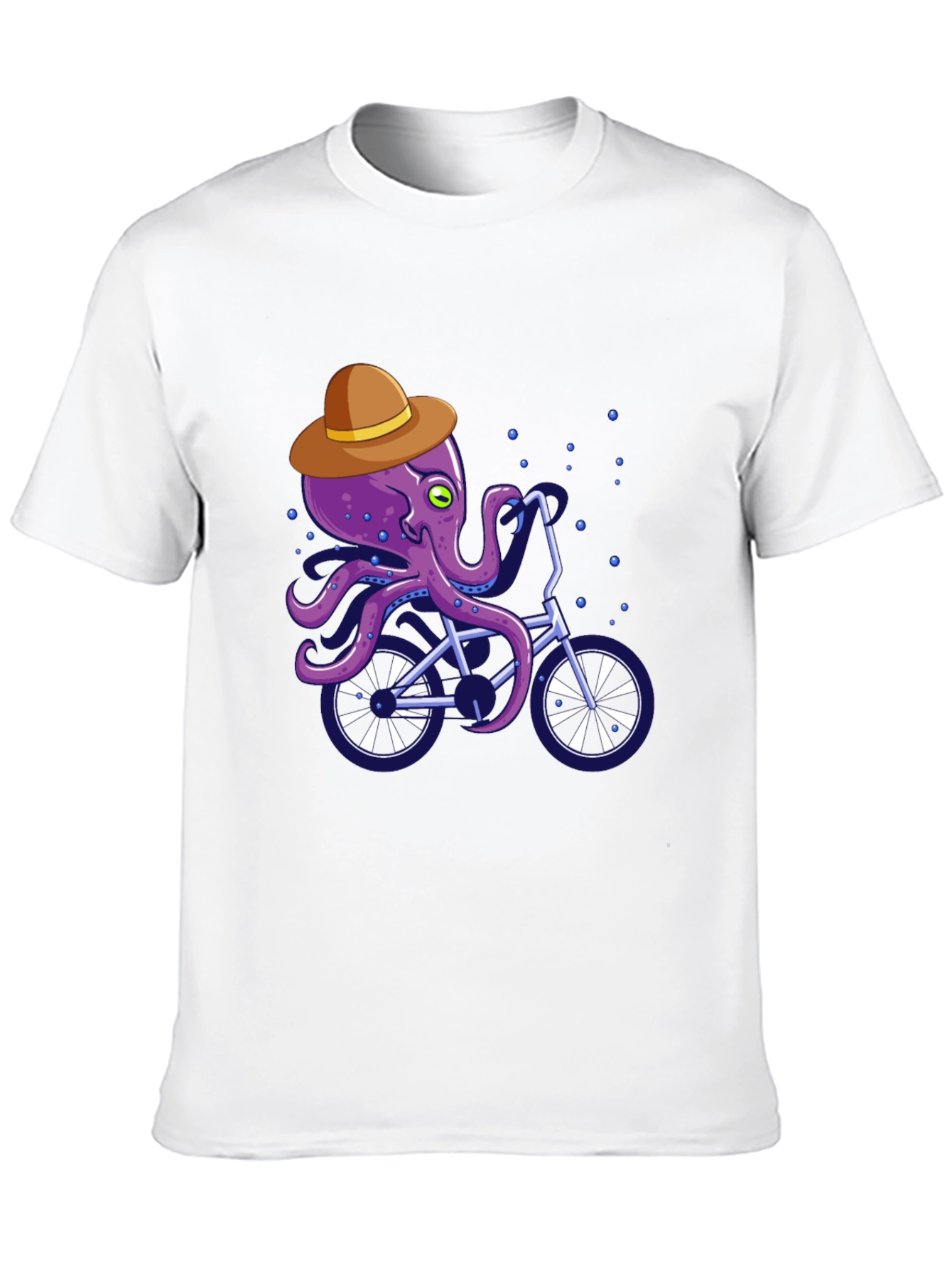 Octopus on Bike Graphic Tee