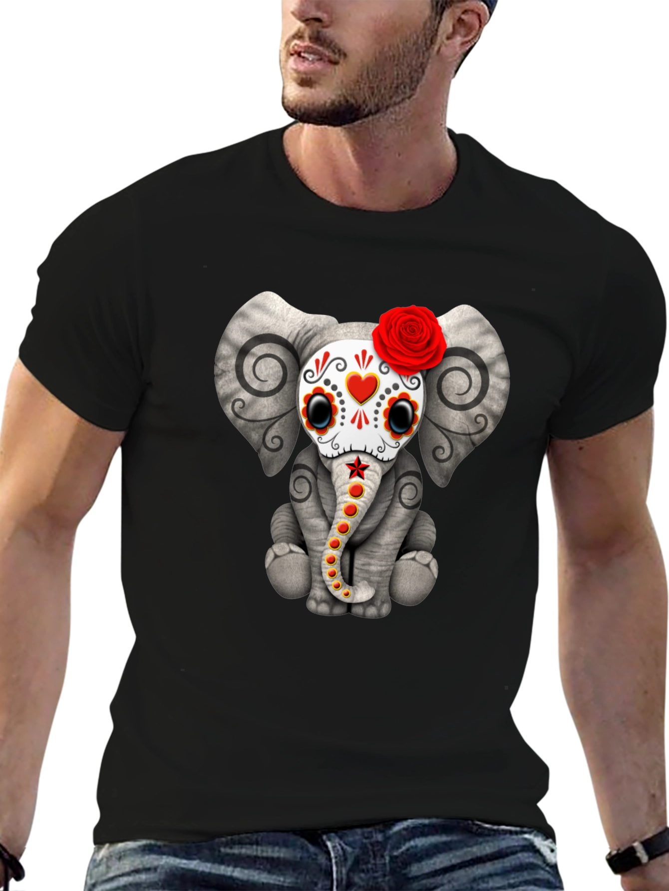 Elephant Sugar Skull T-Shirt