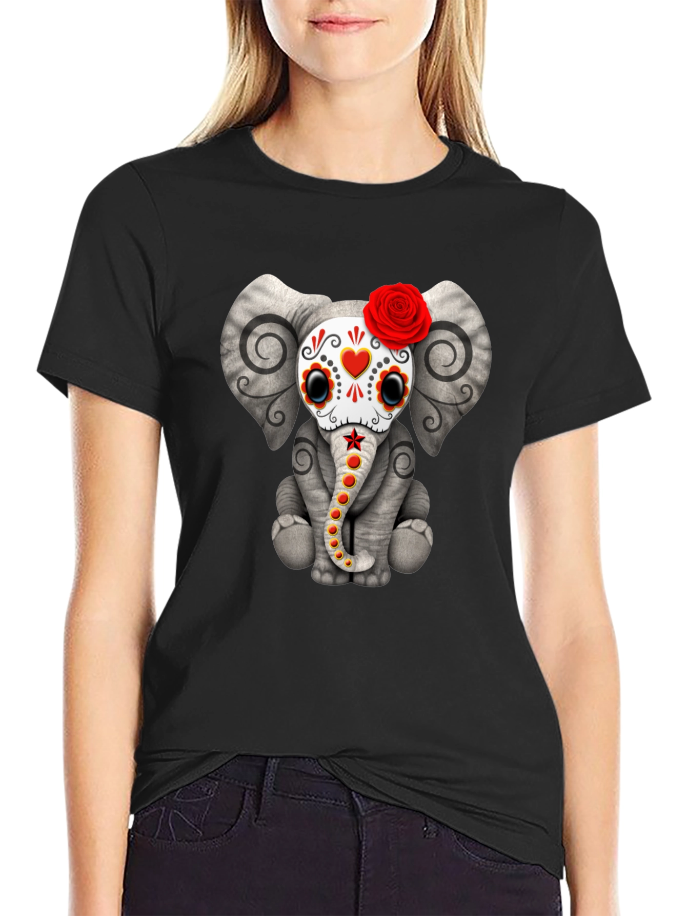 Elephant Sugar Skull T-Shirt