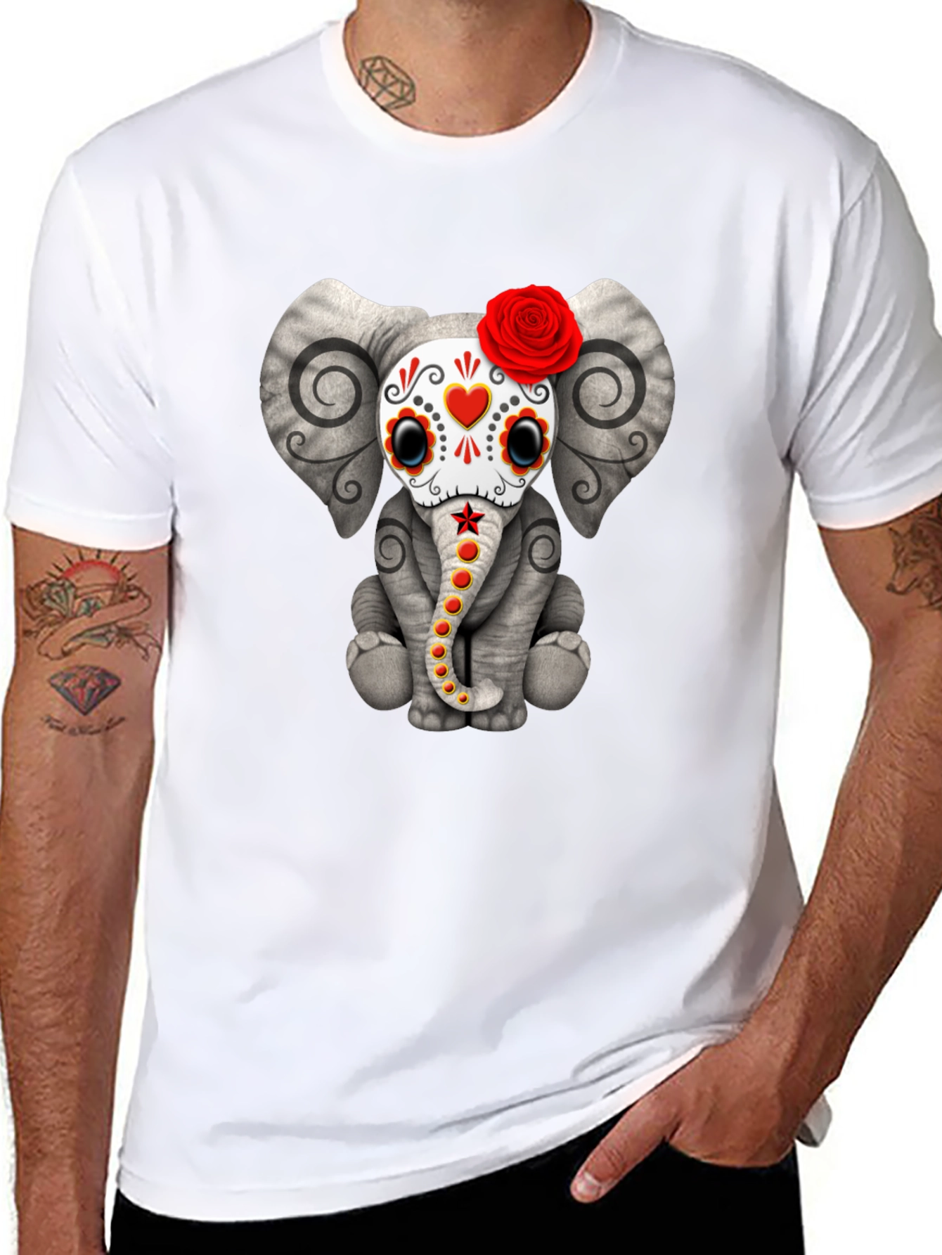 Elephant Sugar Skull T-Shirt