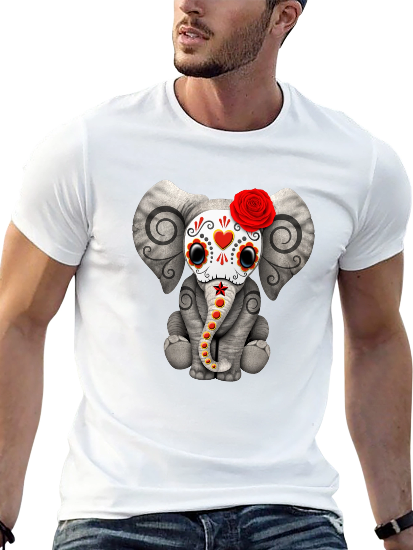 Elephant Sugar Skull T-Shirt