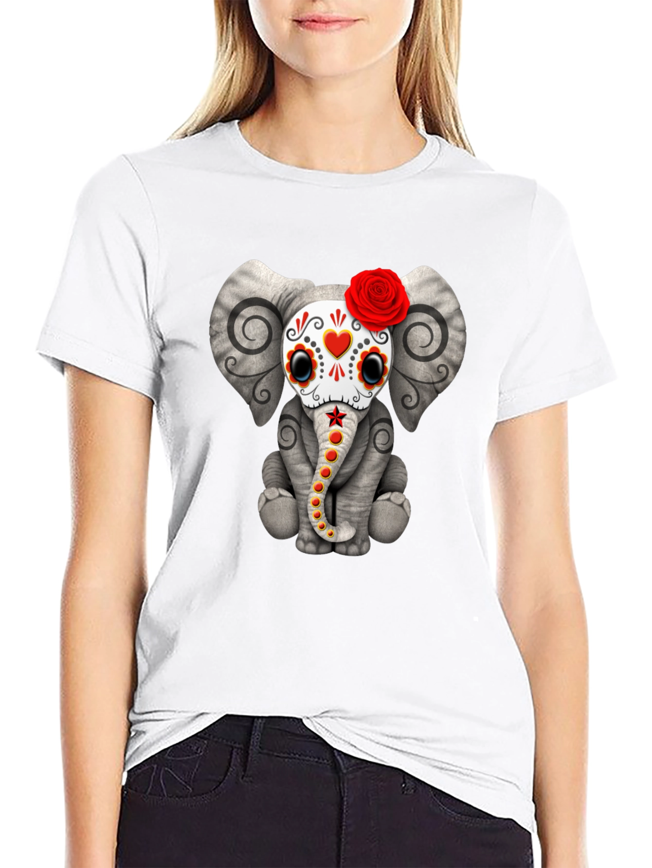 Elephant Sugar Skull T-Shirt