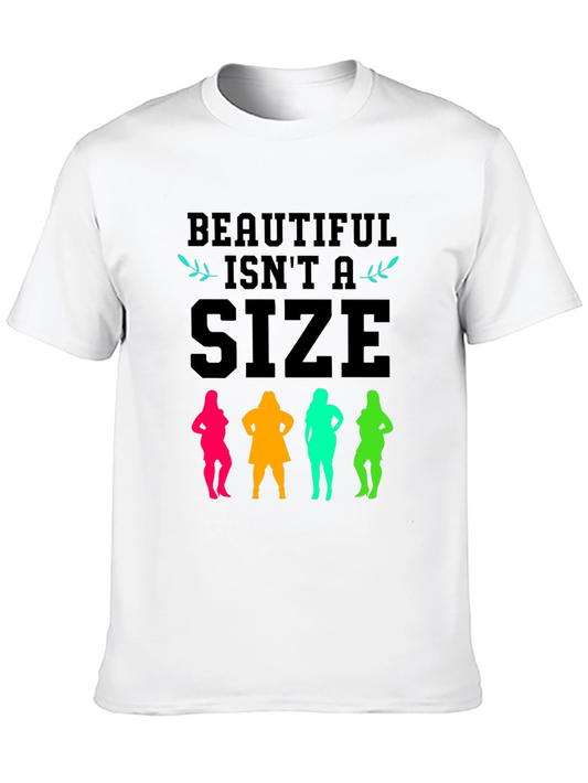 Beautiful Isnt a Size Graphic Tee - Black Unisex