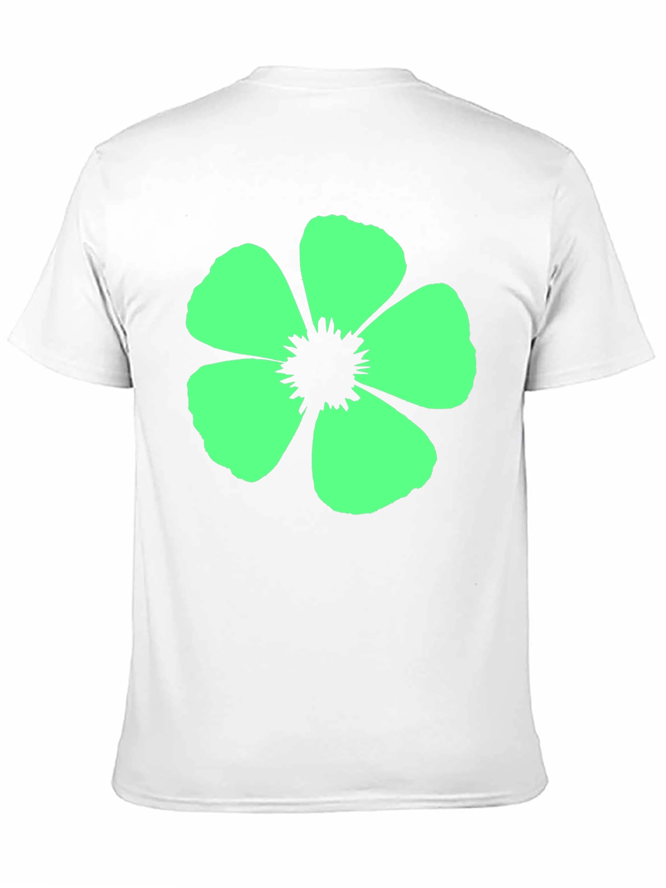 Flower Graphic Black T-Shirt