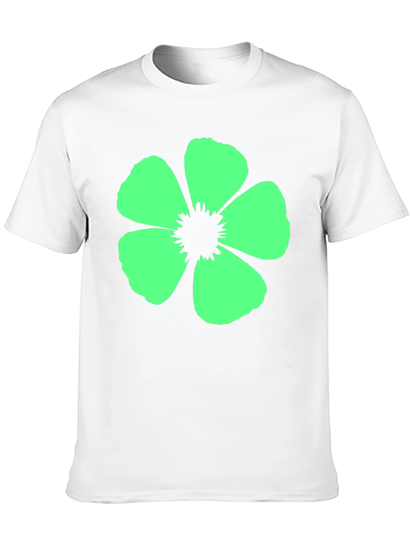 Flower Graphic Black T-Shirt