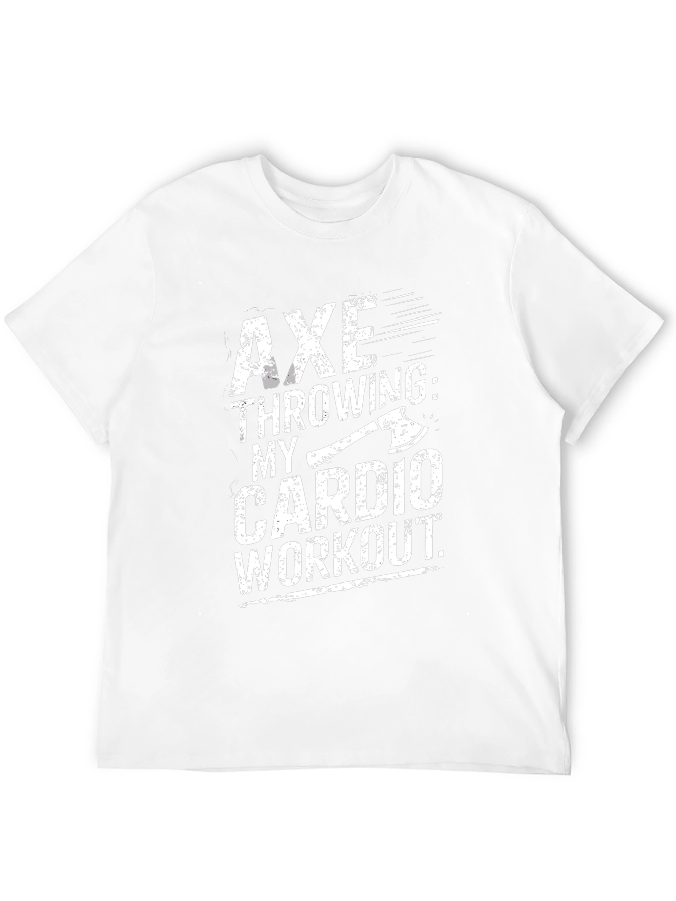 Axe Throwing Cardio Workout T-Shirt - Black