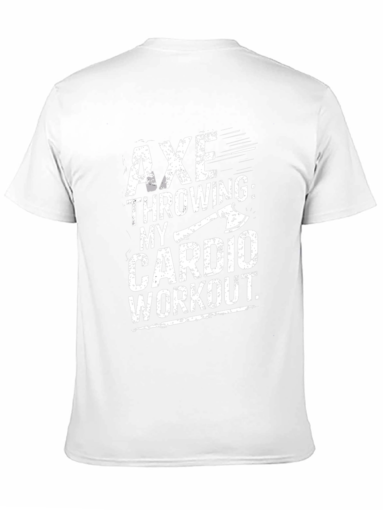 Axe Throwing Cardio Workout T-Shirt - Black