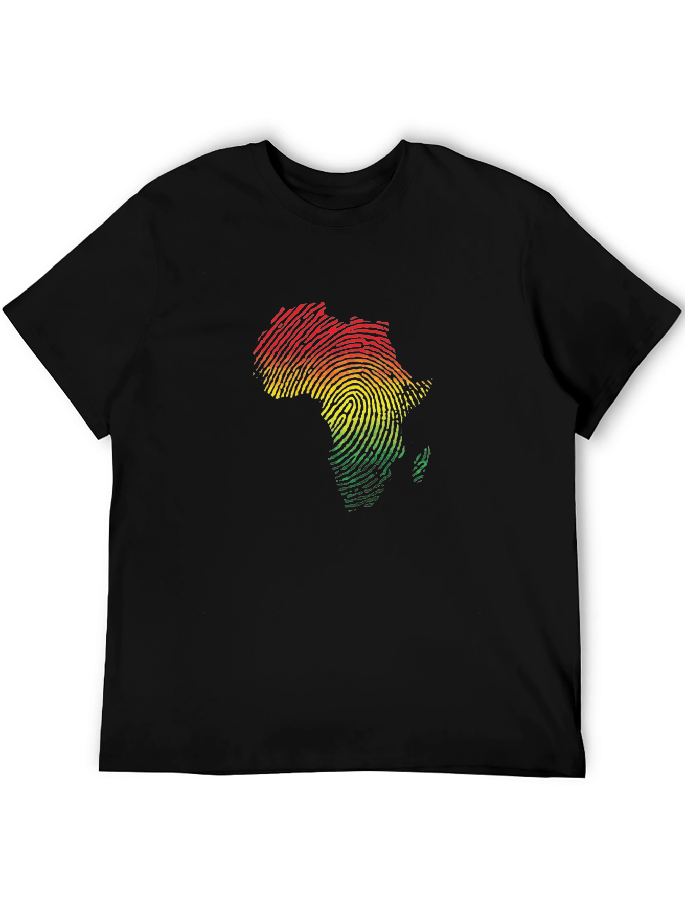 Africa Fingerprint T-Shirt - Black Pride Tee