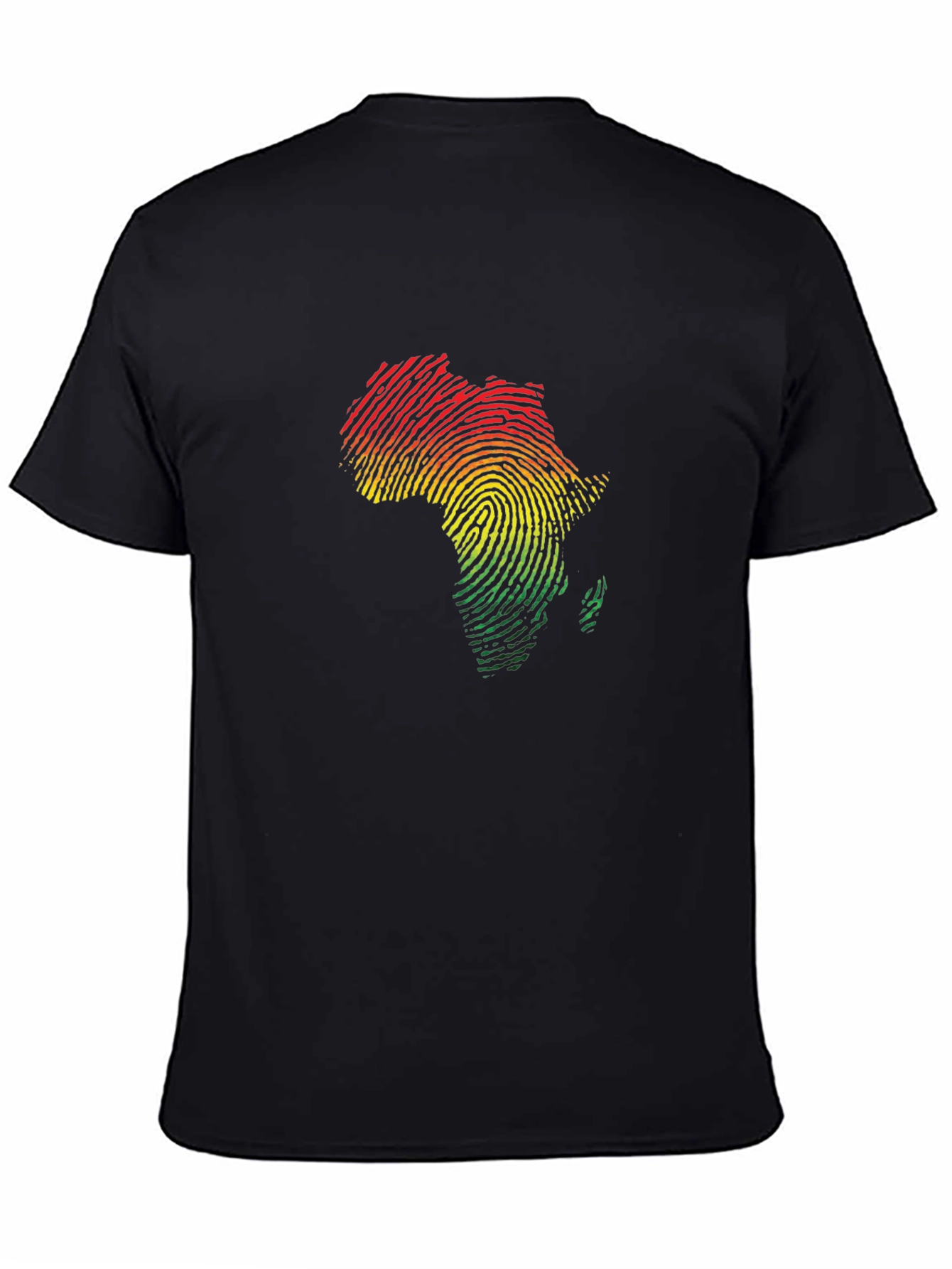 Africa Fingerprint T-Shirt - Black Pride Tee