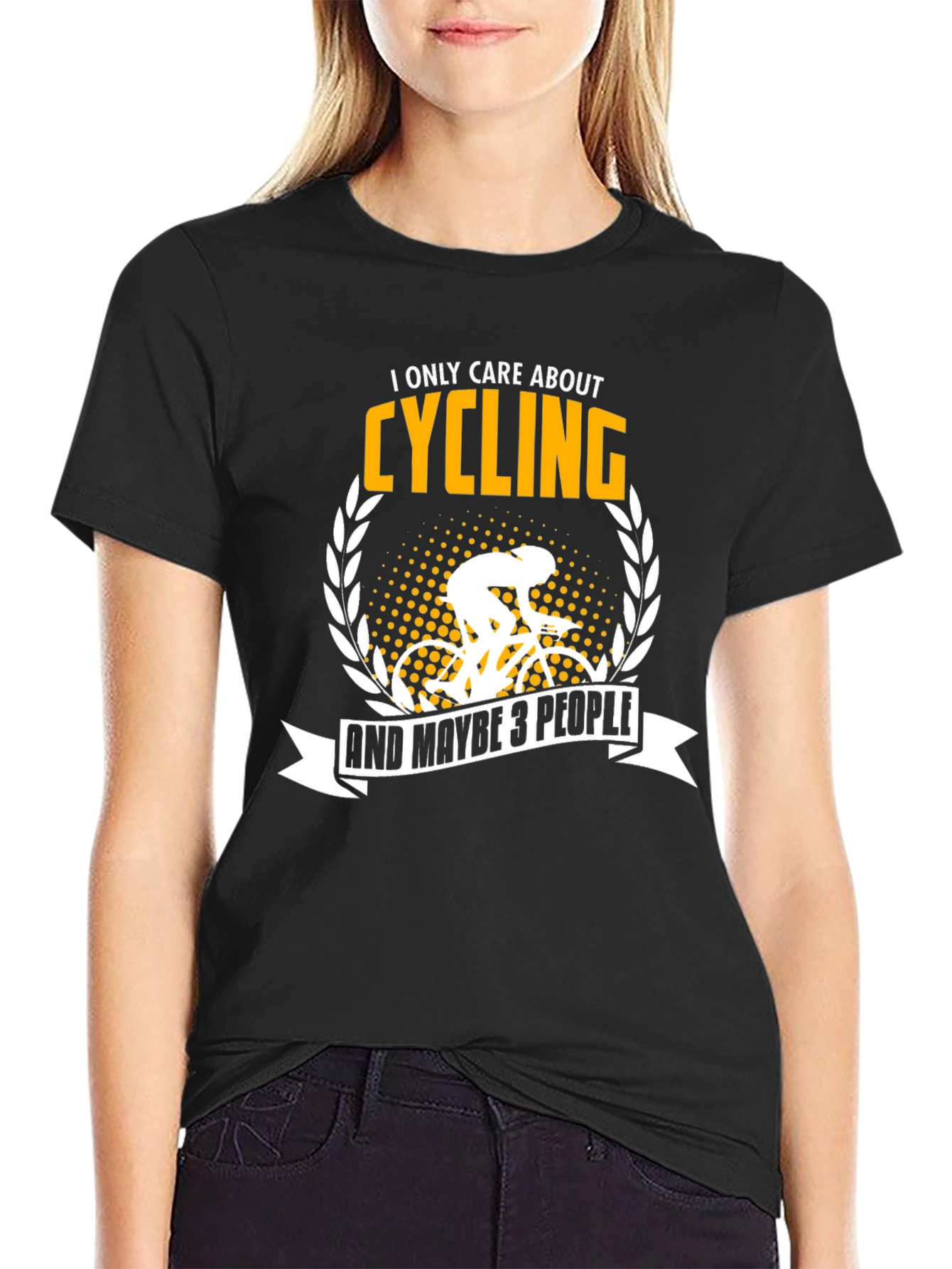Cycling Fan T-Shirt - I Only Care About Cycling...