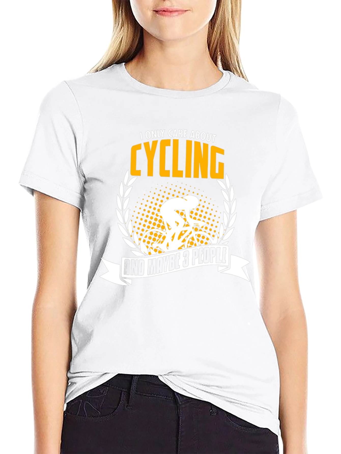 Cycling Fan T-Shirt - I Only Care About Cycling...