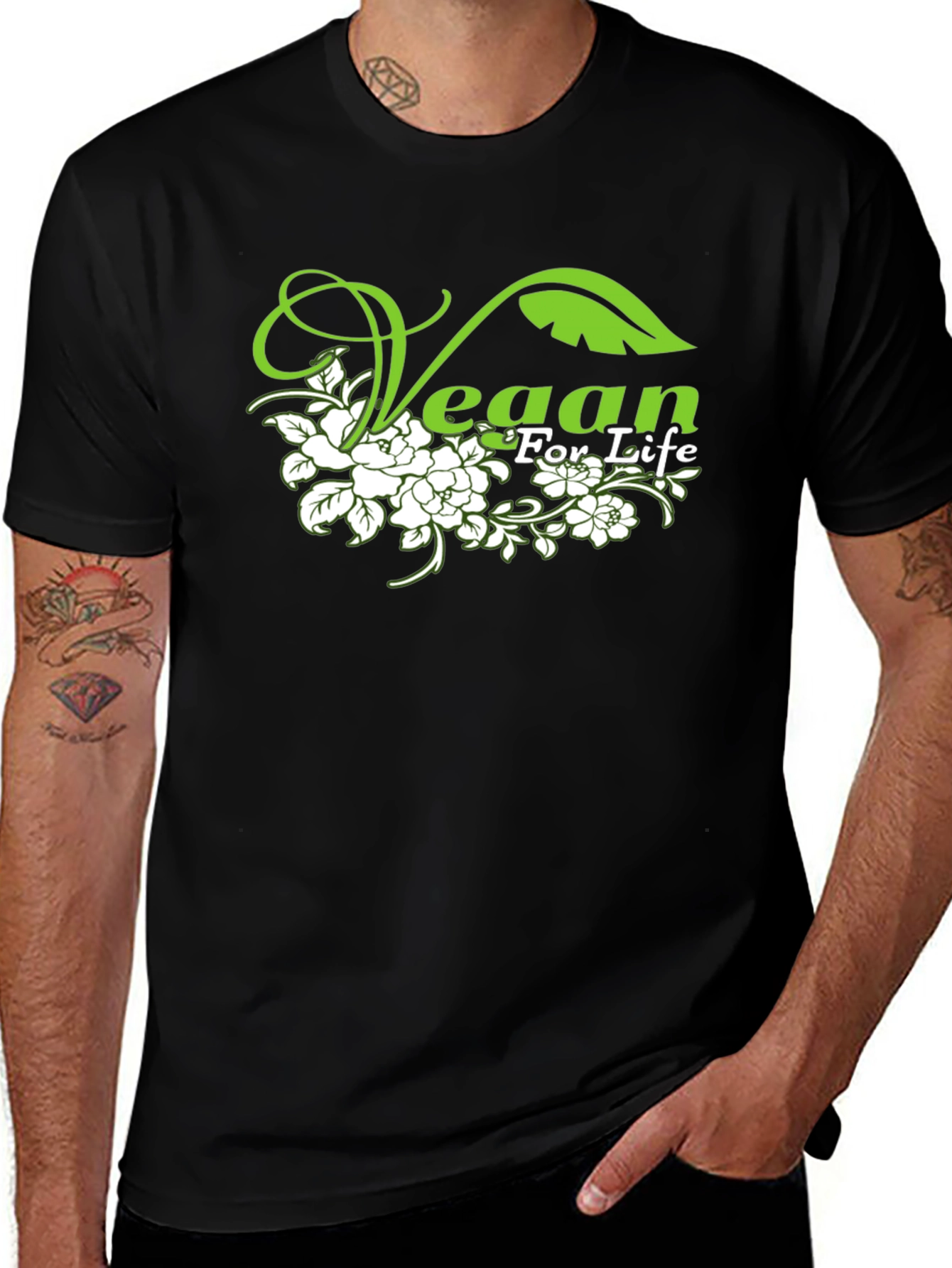 Vegan For Life Graphic T-Shirt