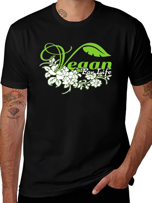 Vegan For Life Graphic T-Shirt
