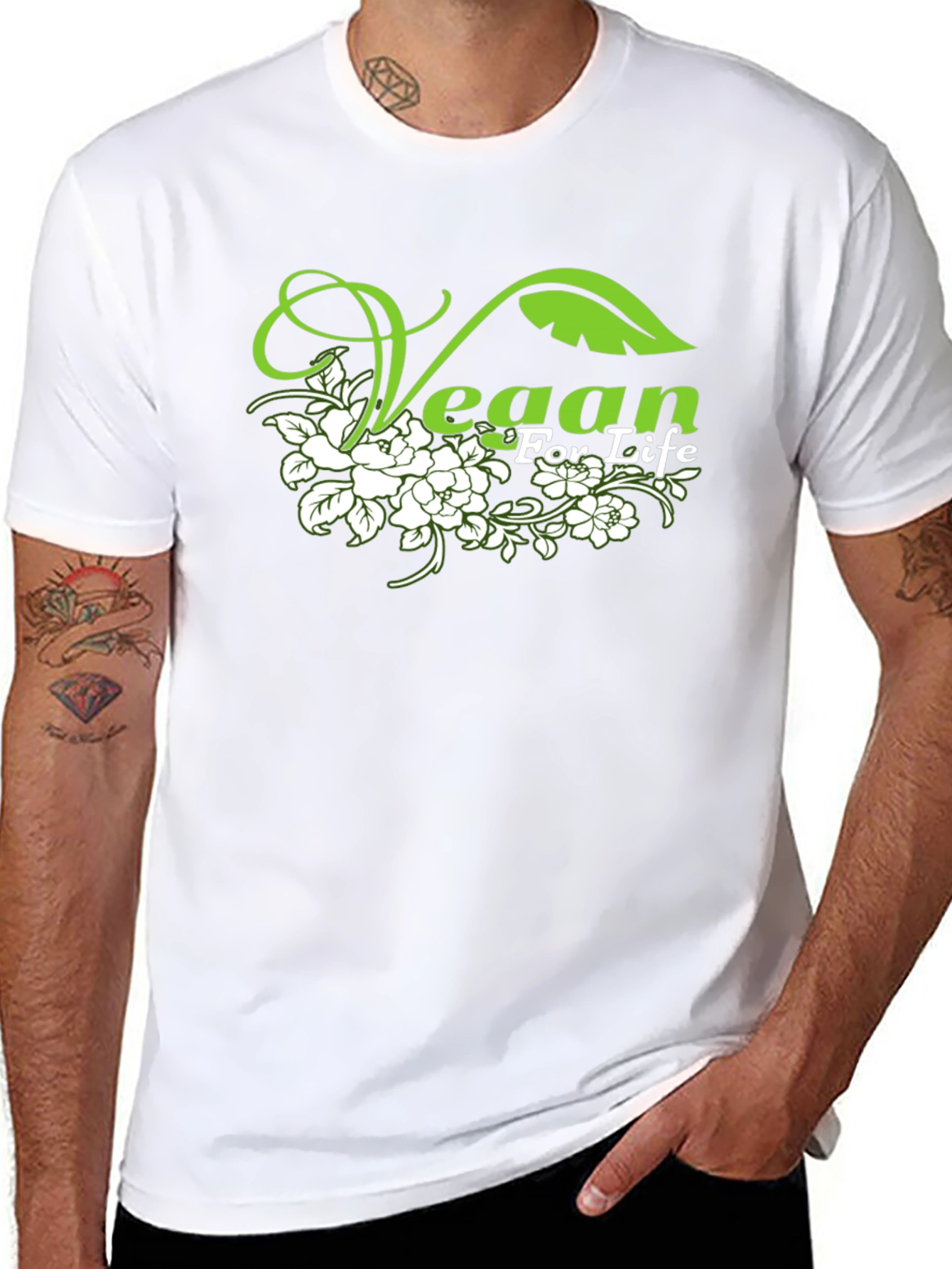 Vegan For Life Graphic T-Shirt