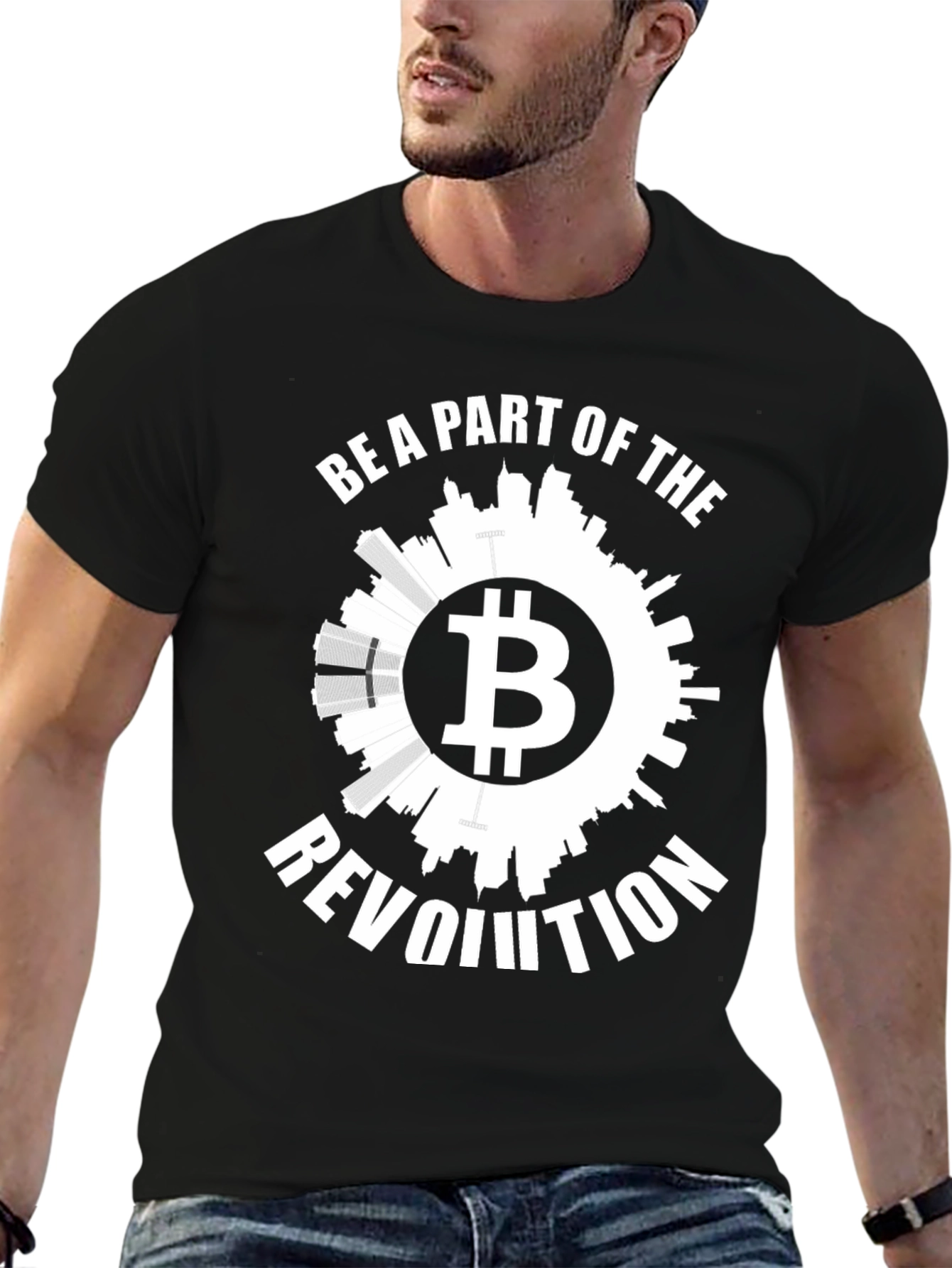 Bitcoin Revolution Graphic Tee - Black