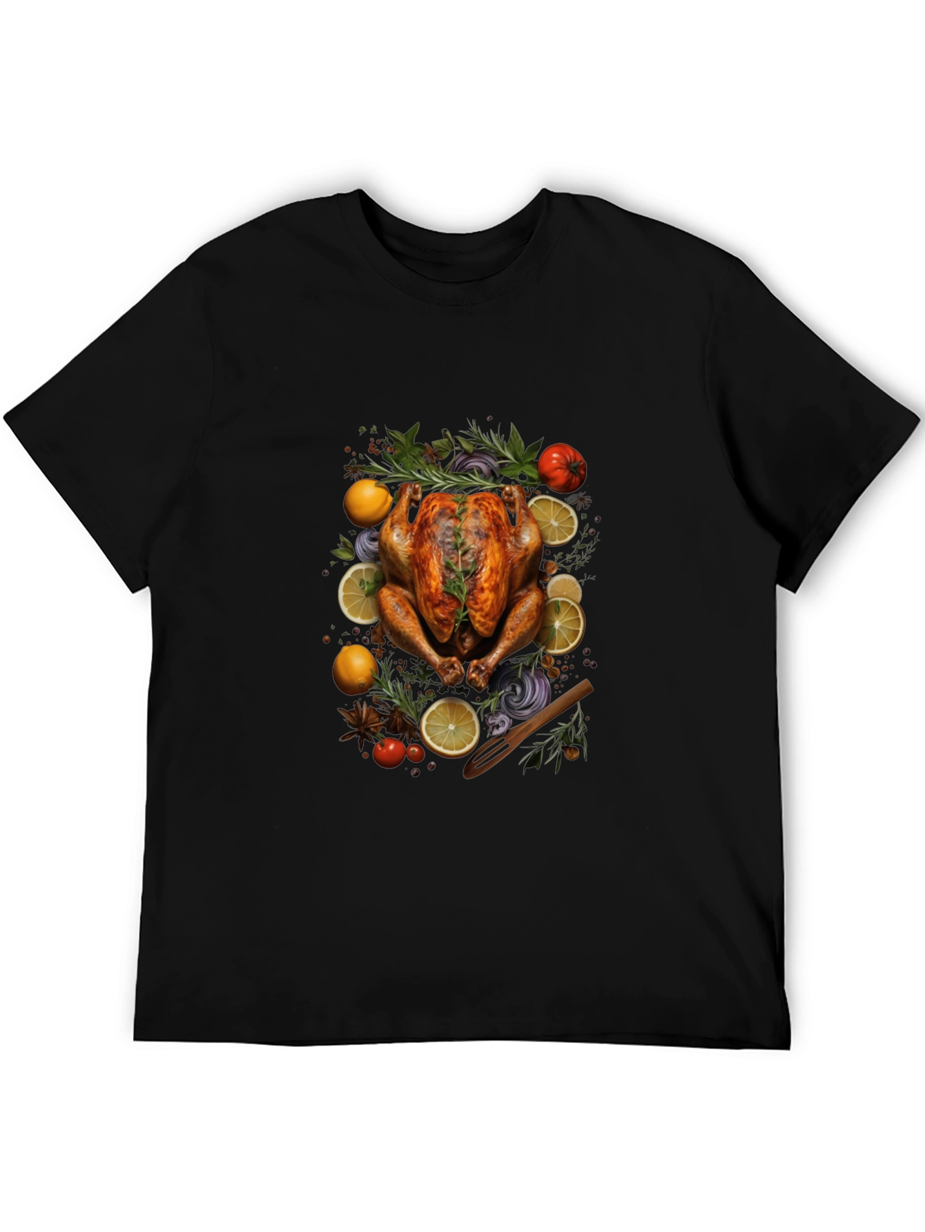 Thanksgiving Feast Black T-Shirt