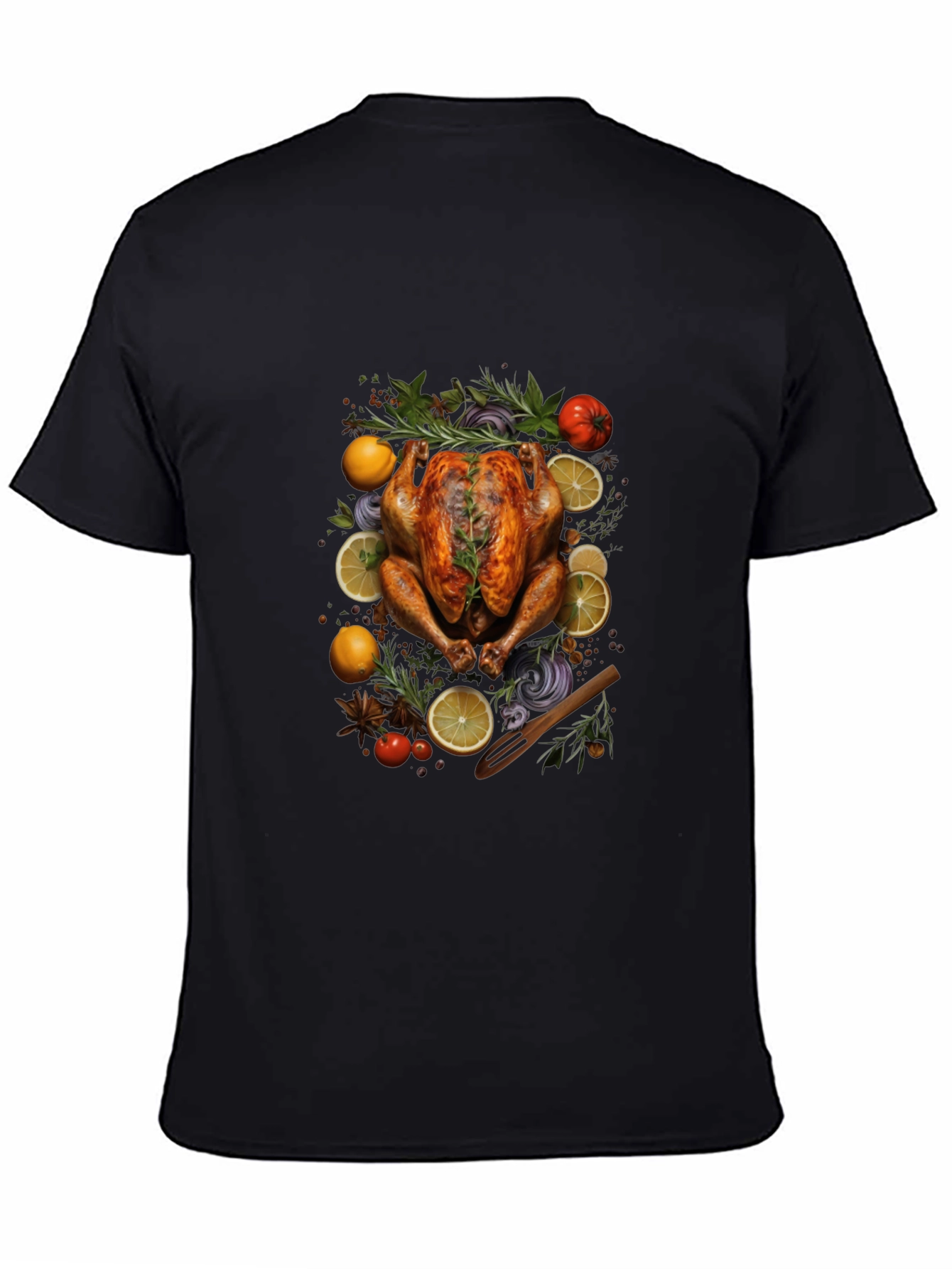 Thanksgiving Feast Black T-Shirt