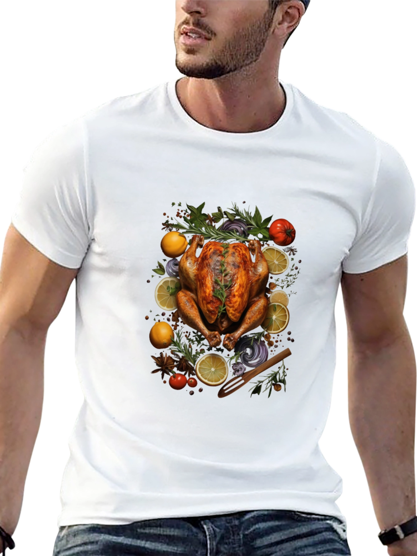 Thanksgiving Feast Black T-Shirt