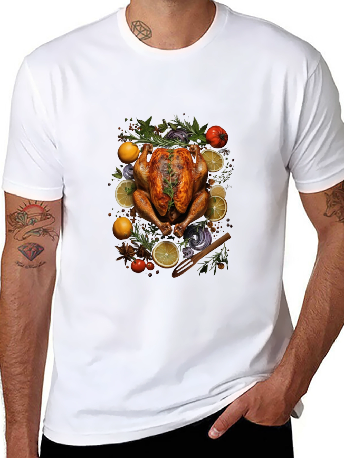 Thanksgiving Feast Black T-Shirt