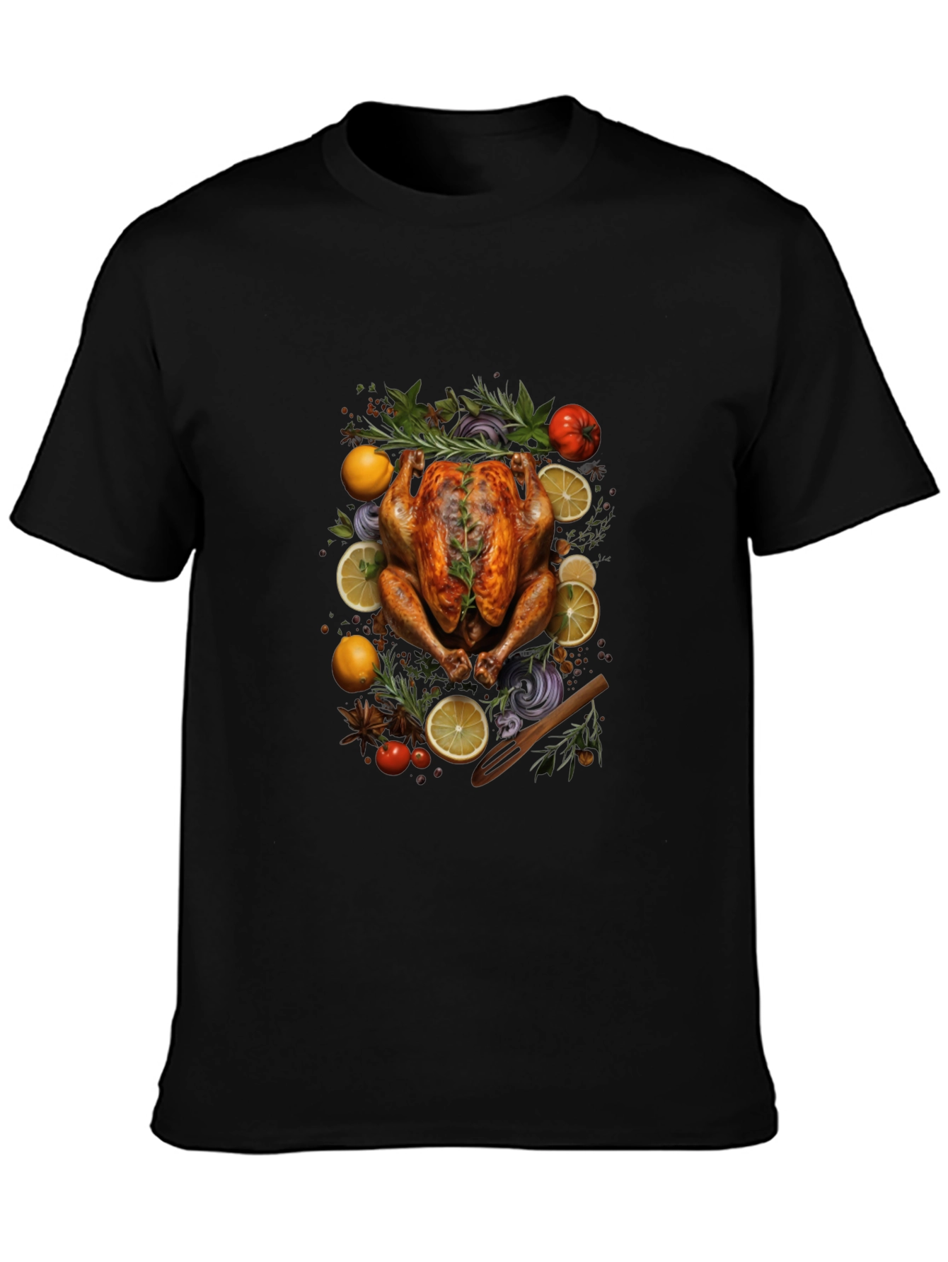 Thanksgiving Feast Black T-Shirt