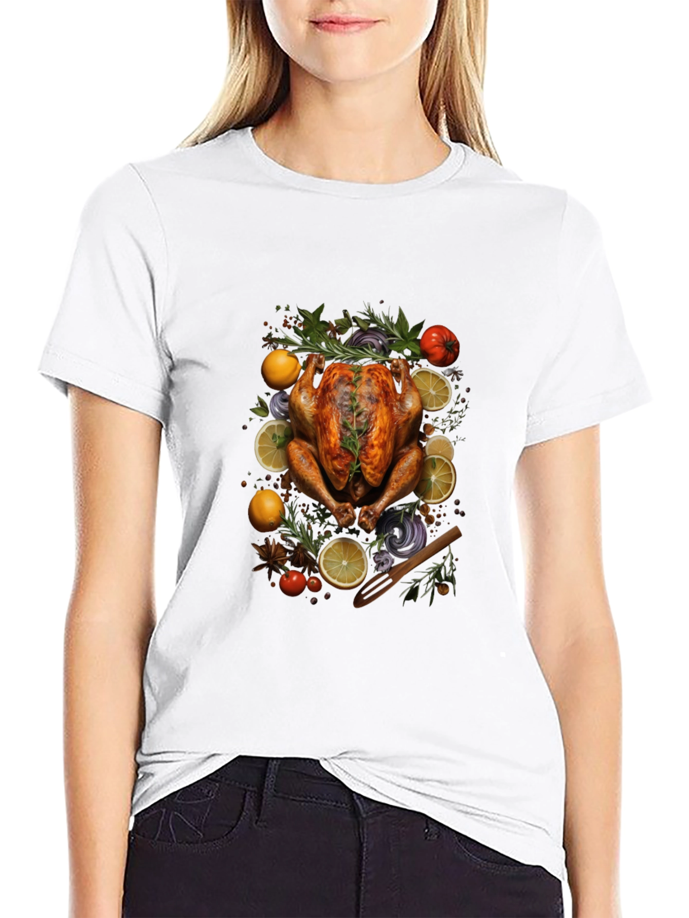Thanksgiving Feast Black T-Shirt