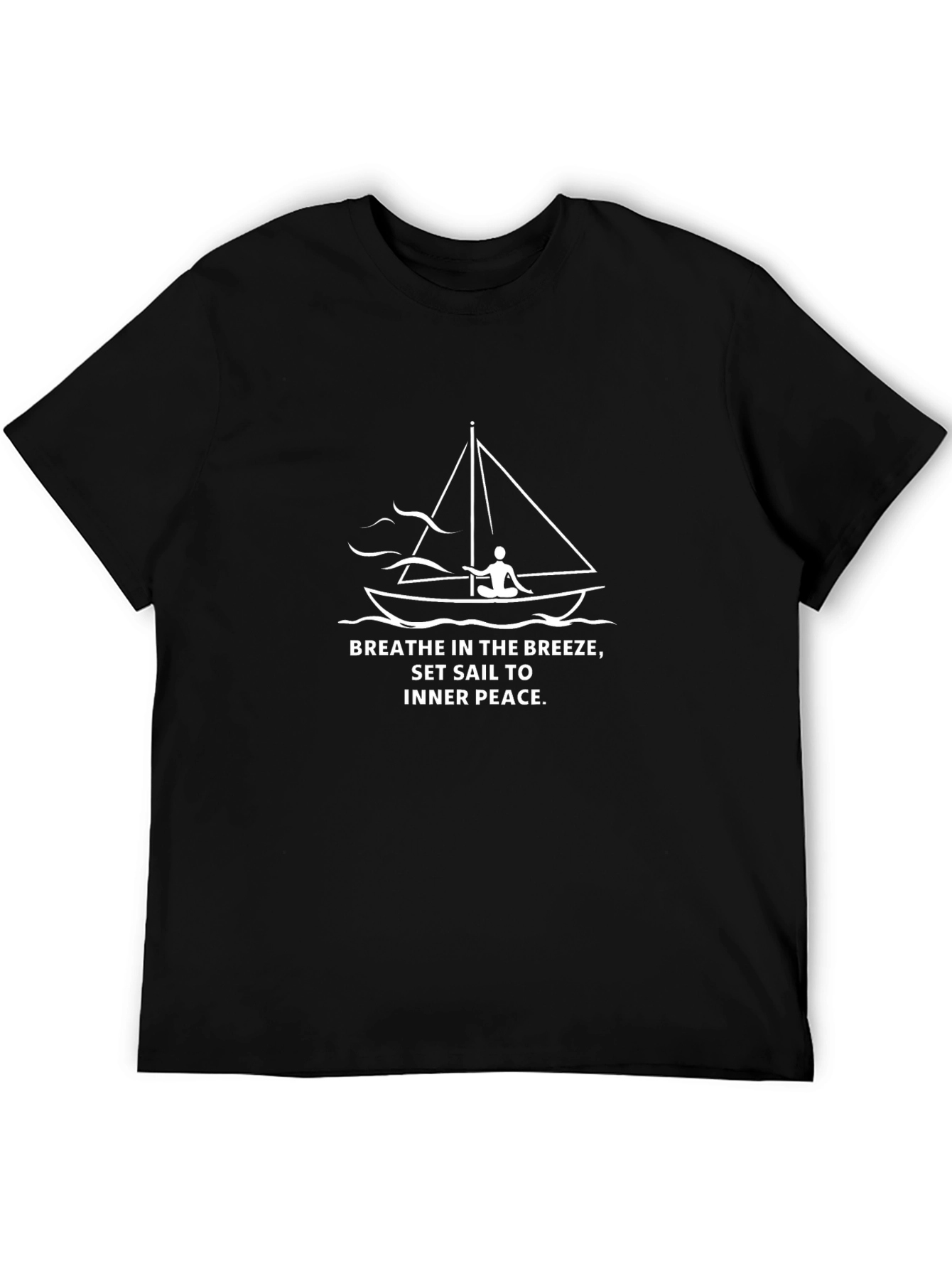 Breathe Inner Peace Sailboat Graphic Tee