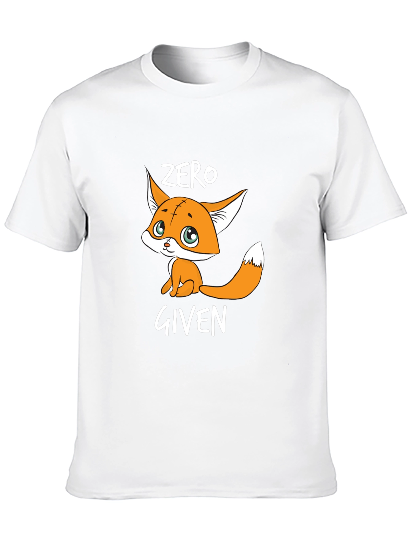 Zero Given Fox Graphic Tee - Unisex Black T-Shirt