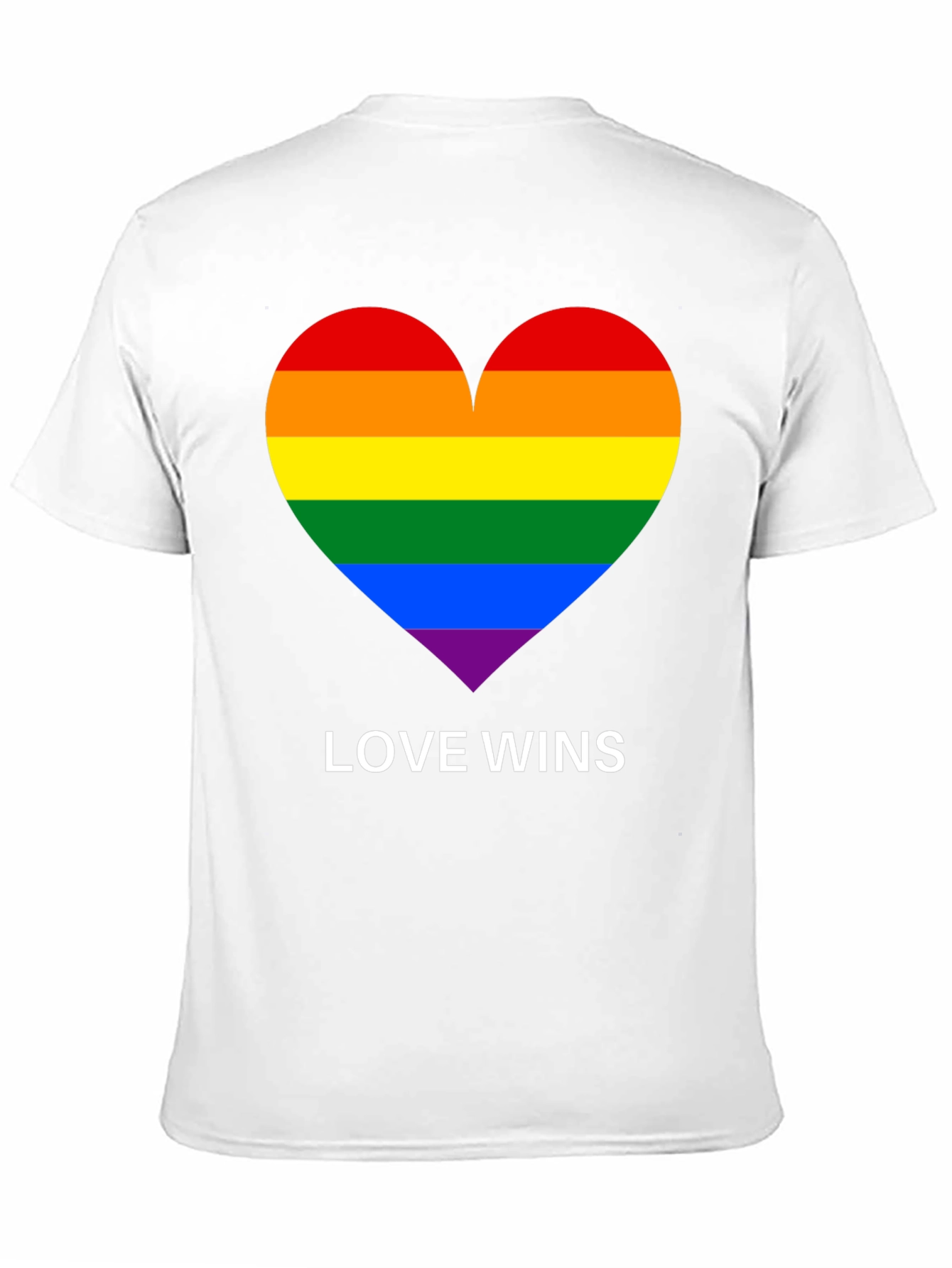 Love Wins Pride Rainbow Heart T-Shirt