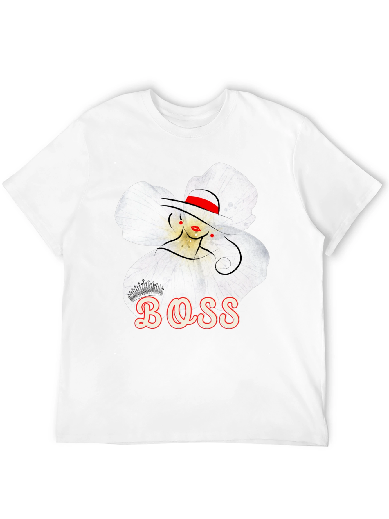 Boss Lady T-Shirt: Elegant Floral Graphic Tee