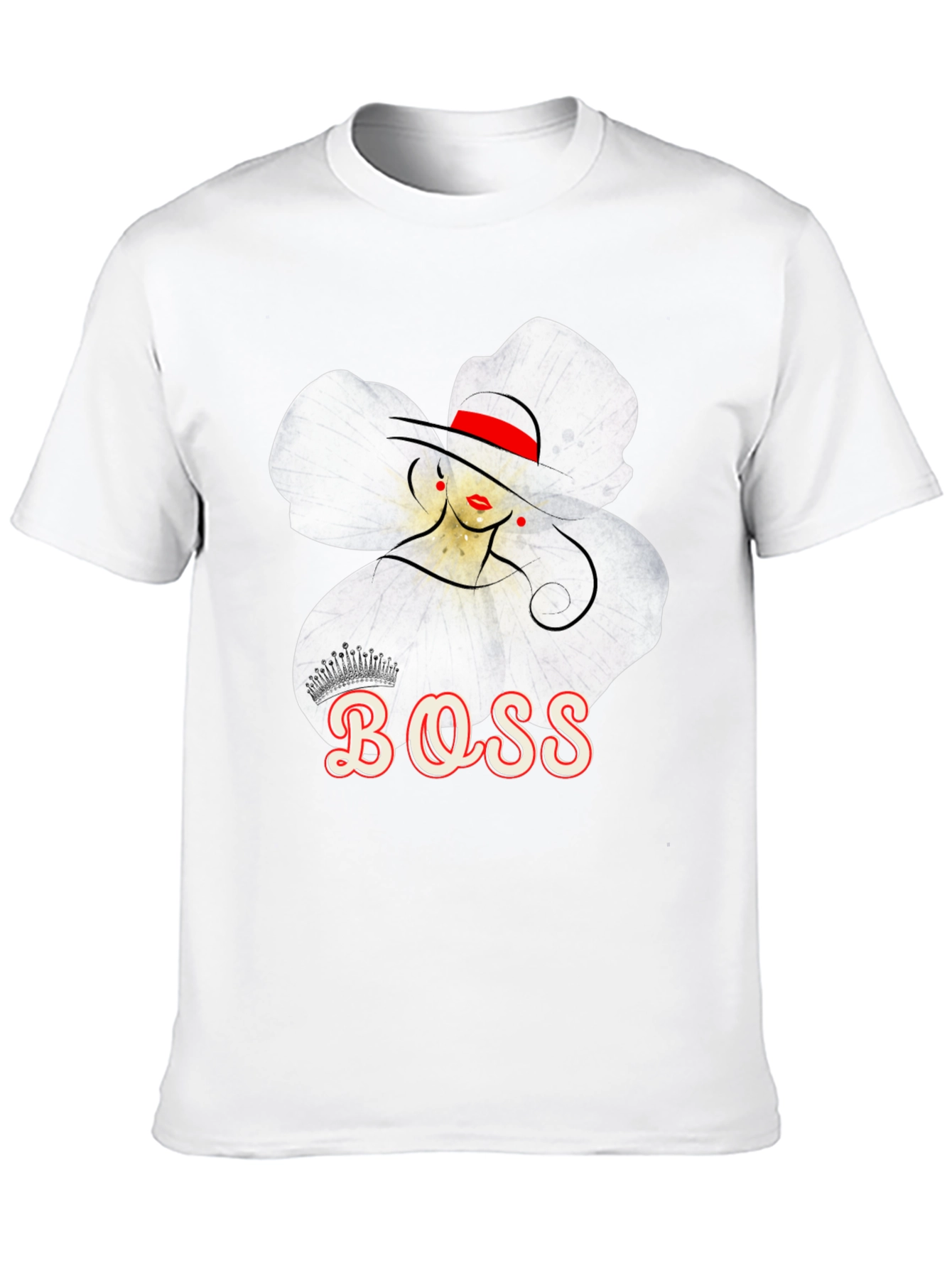 Boss Lady T-Shirt: Elegant Floral Graphic Tee