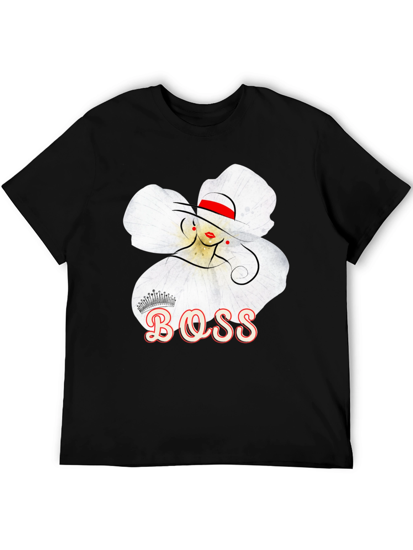 Boss Lady T-Shirt: Elegant Floral Graphic Tee