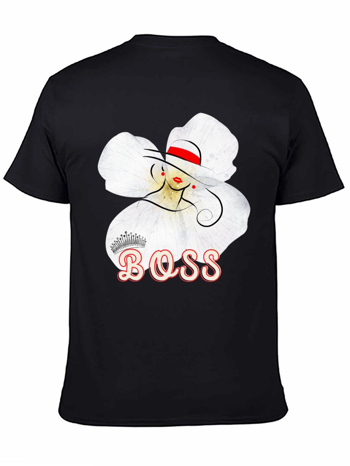 Boss Lady T-Shirt: Elegant Floral Graphic Tee
