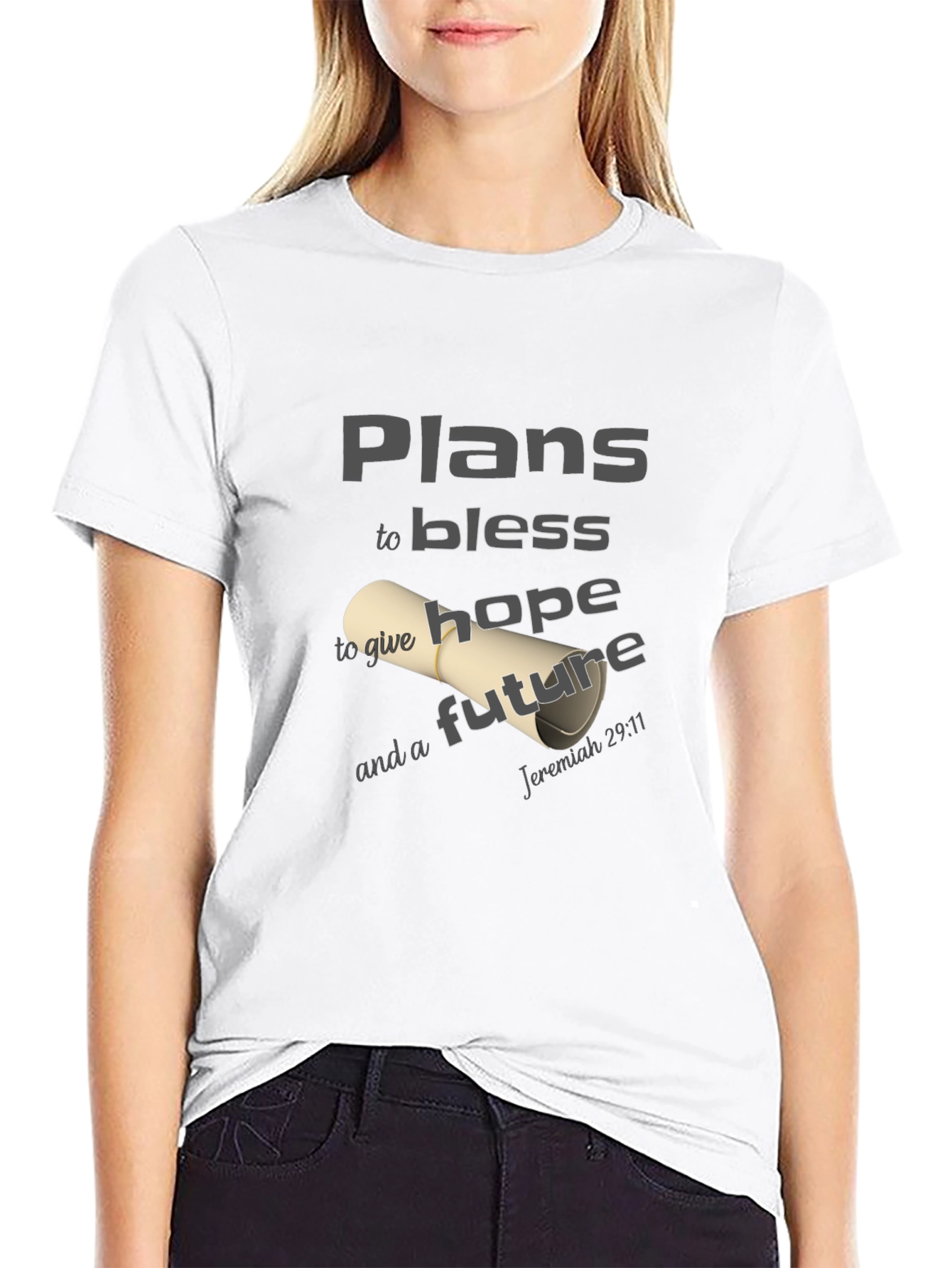 Plans to Bless T-Shirt - Hope & Future Design
