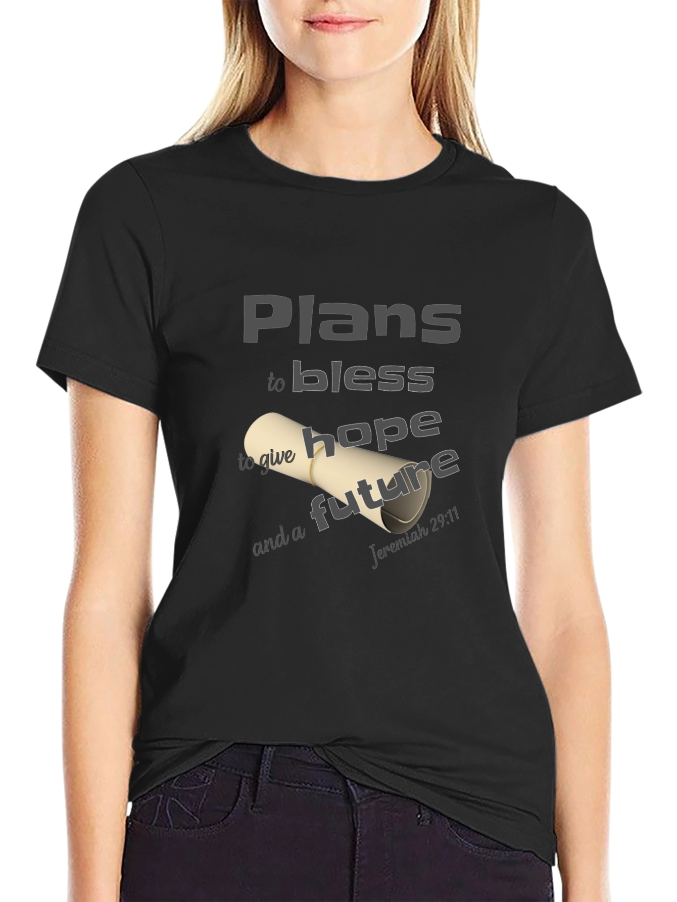 Plans to Bless T-Shirt - Hope & Future Design