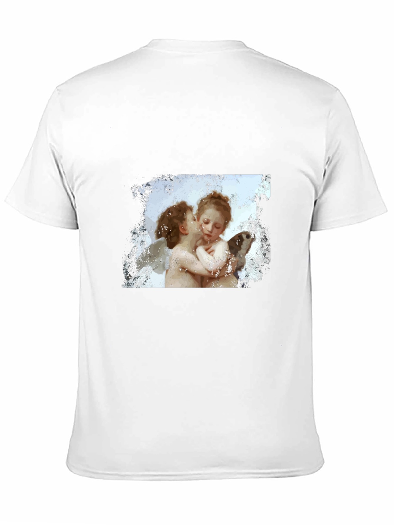 Cherub Kiss Graphic T-Shirt - Black