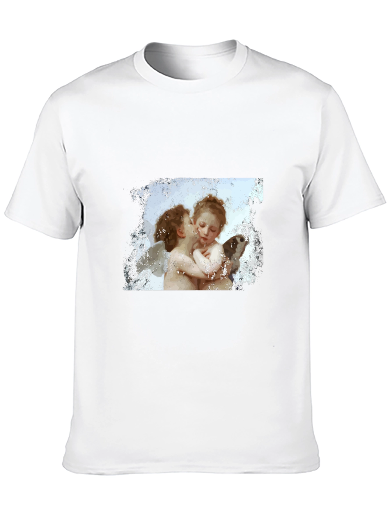 Cherub Kiss Graphic T-Shirt - Black