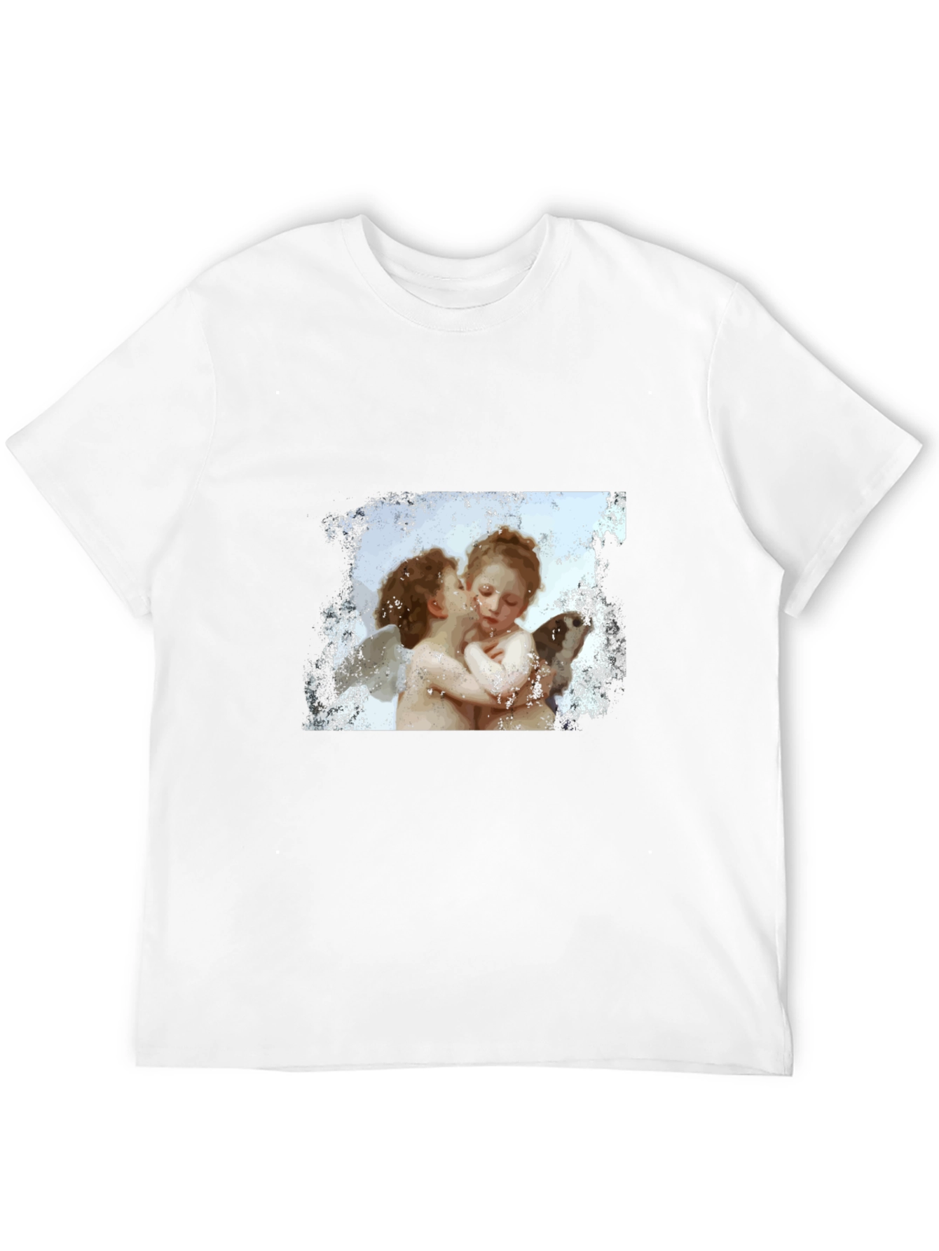Cherub Kiss Graphic T-Shirt - Black